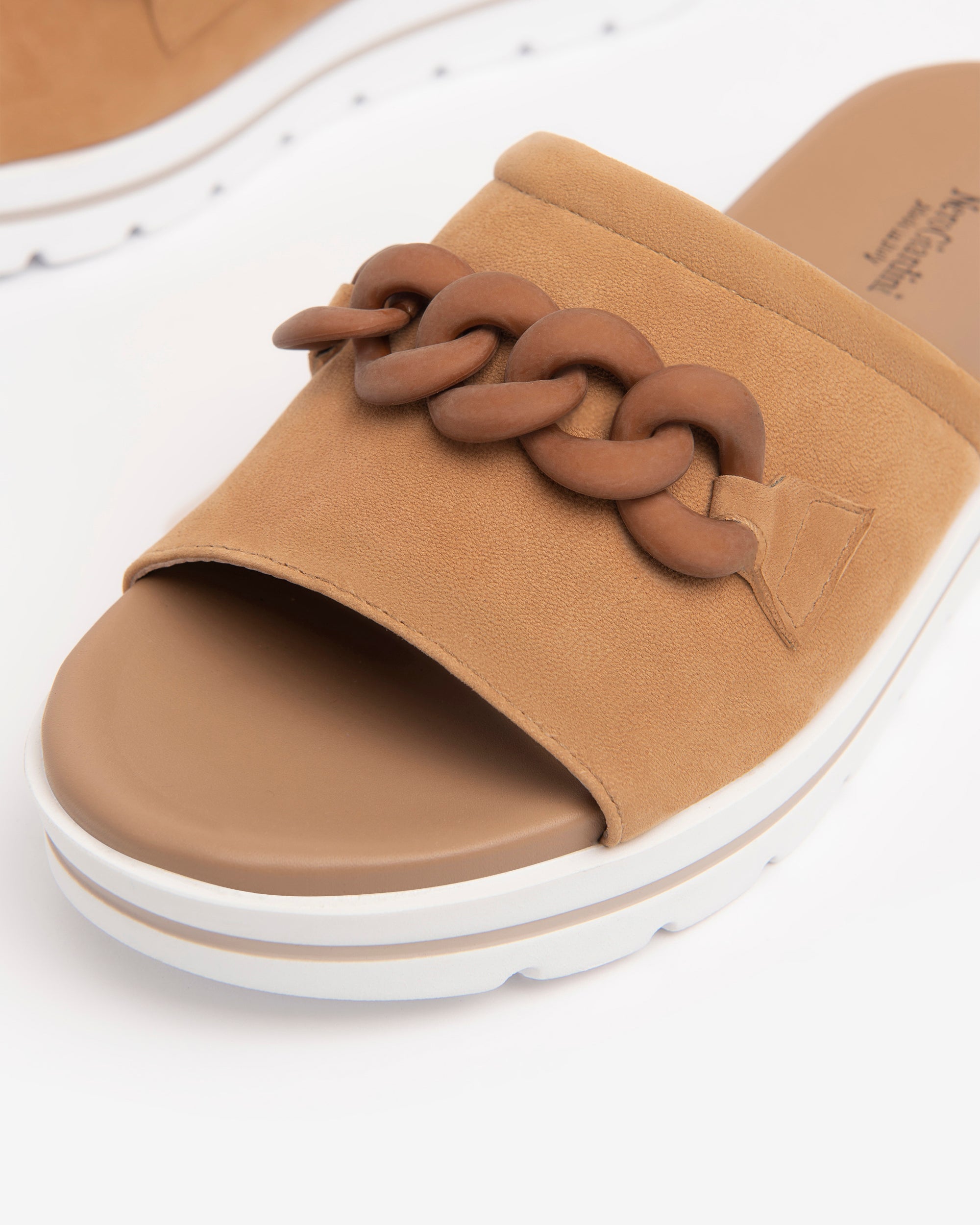 NeroGiardini Mules mules femme cuir nubuck chaîne