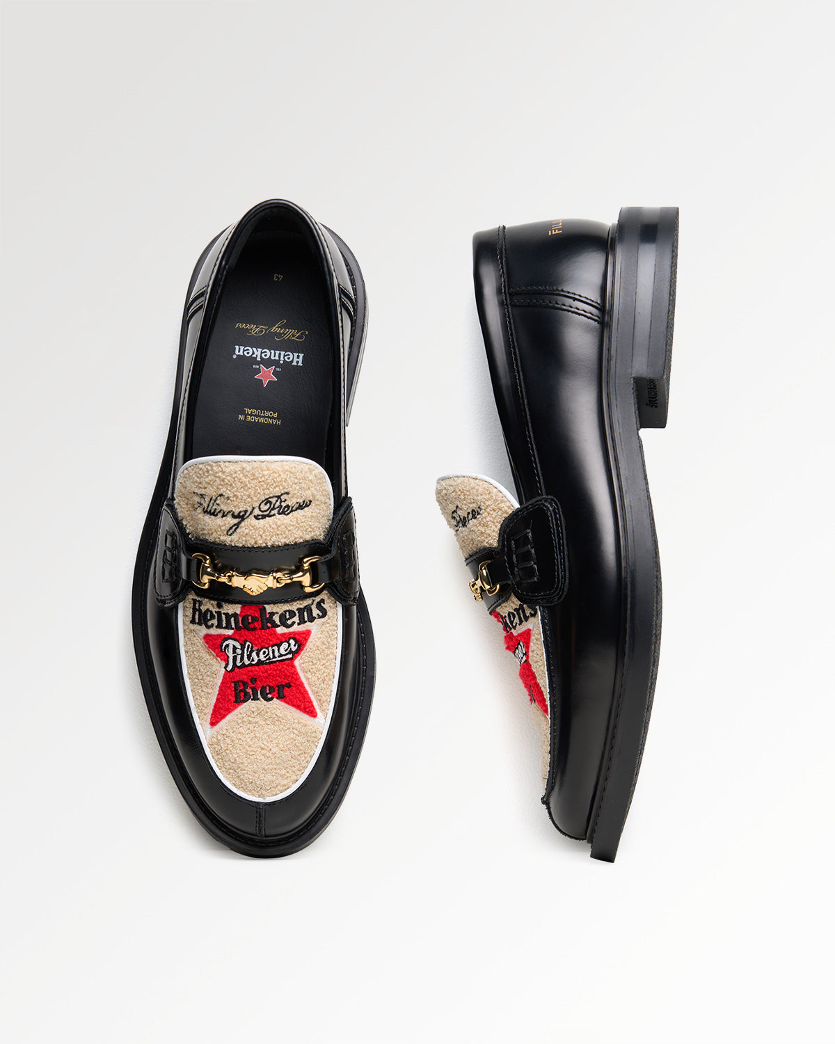 Filling Pieces Heineken Mocassin noir cuir pointure 35-46