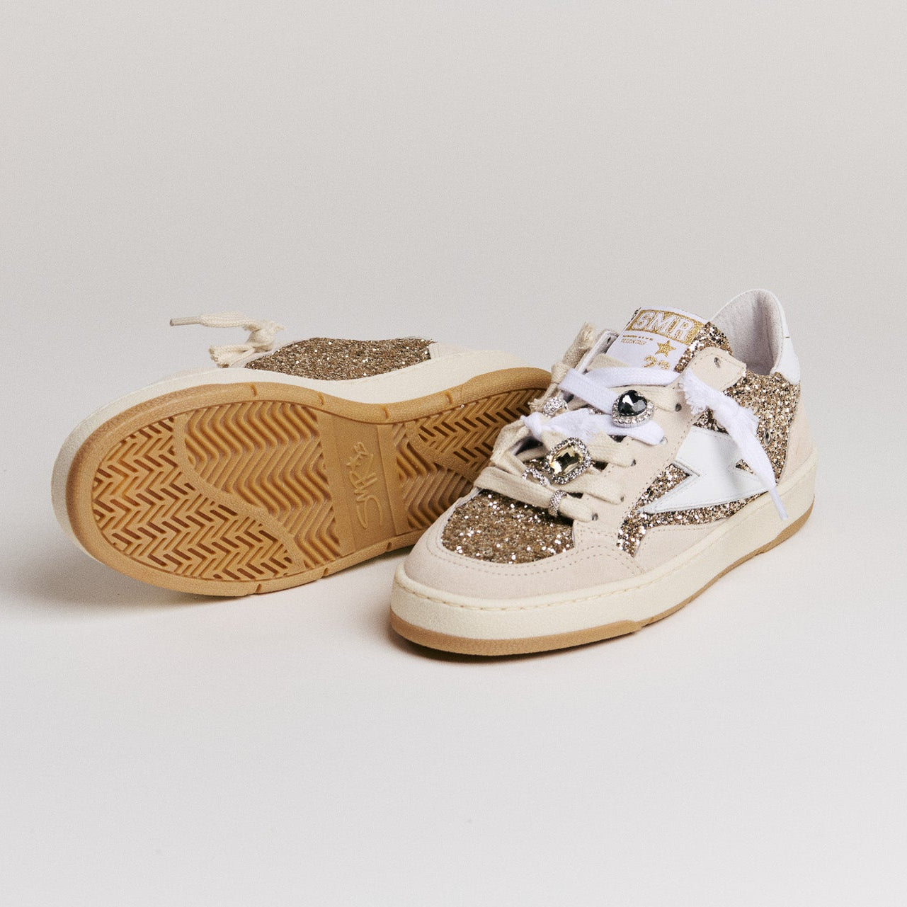 SMR Semerdjian Dany D105 basket glitter or beige