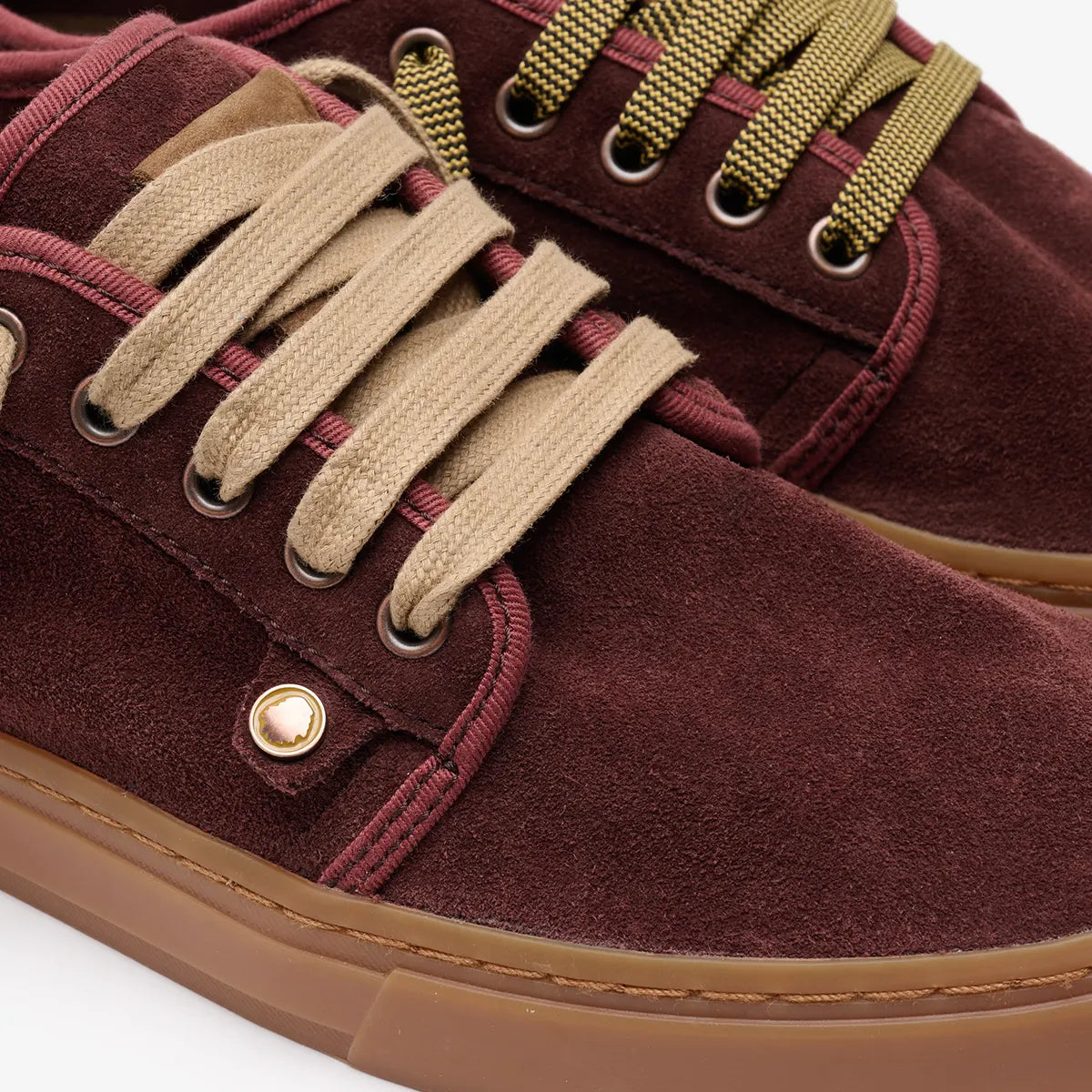 Satorisan Heisei Suede baskets garnet daim