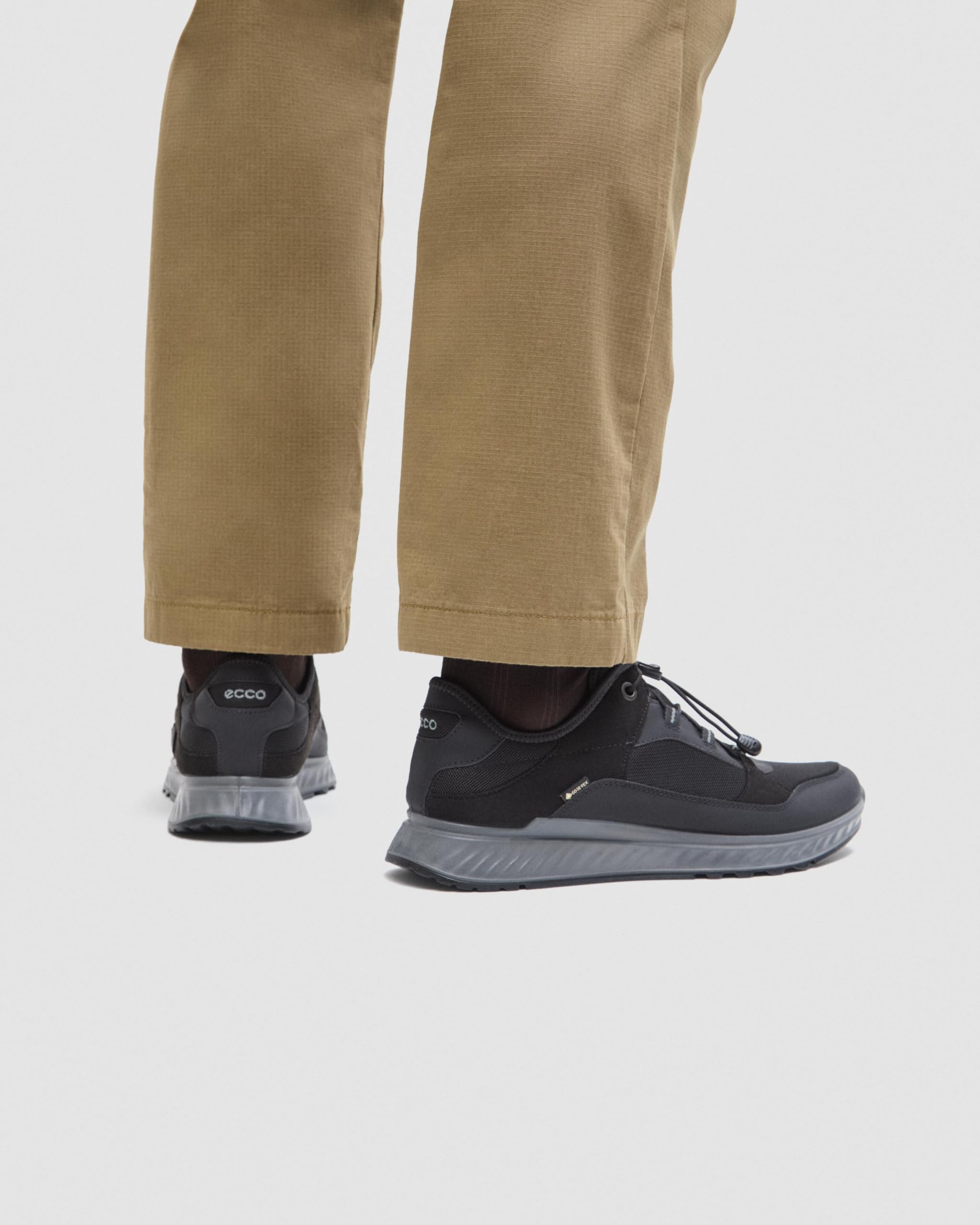 ECCO Exostride Basket Homme Noir Black 44 EU Gore-Tex