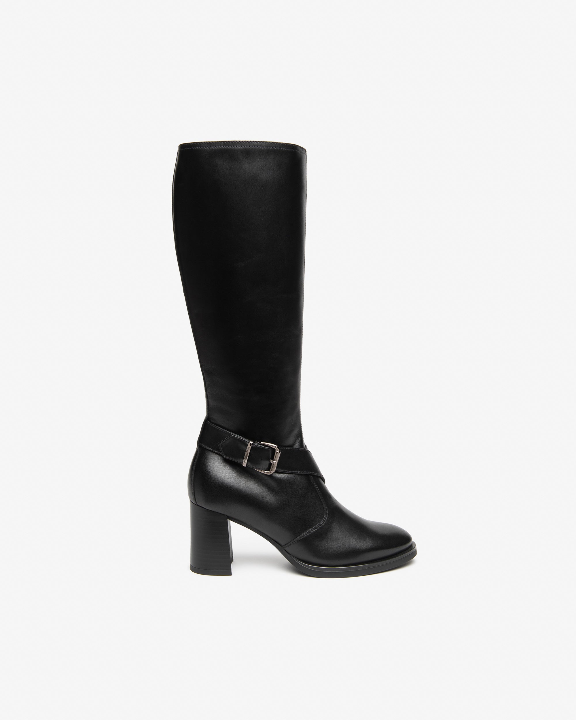 NeroGiardini Bottes Femme Cuir Talon Bloc 75 mm