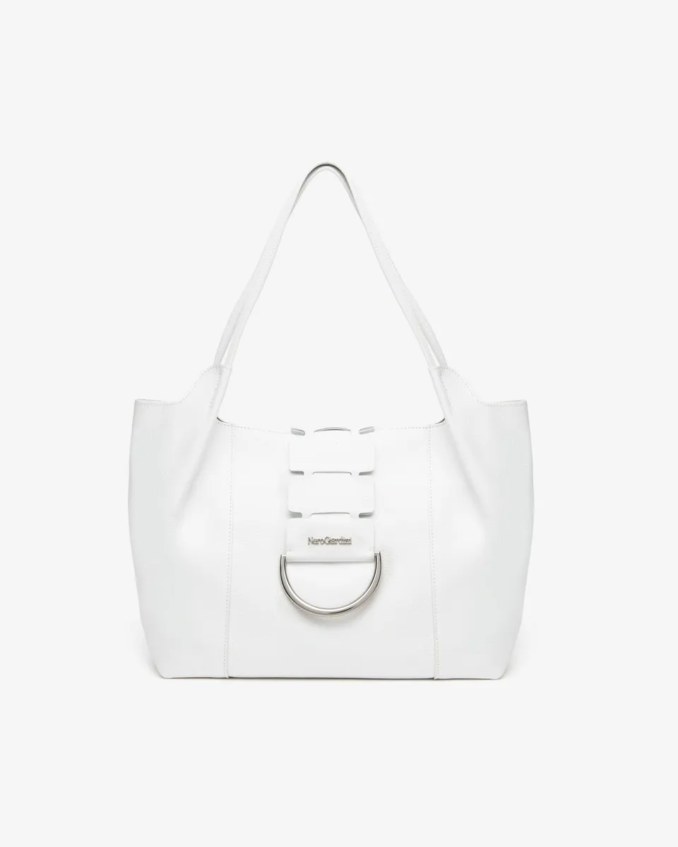 NeroGiardini Sac Épaule Femme Cuir Ville Élégant