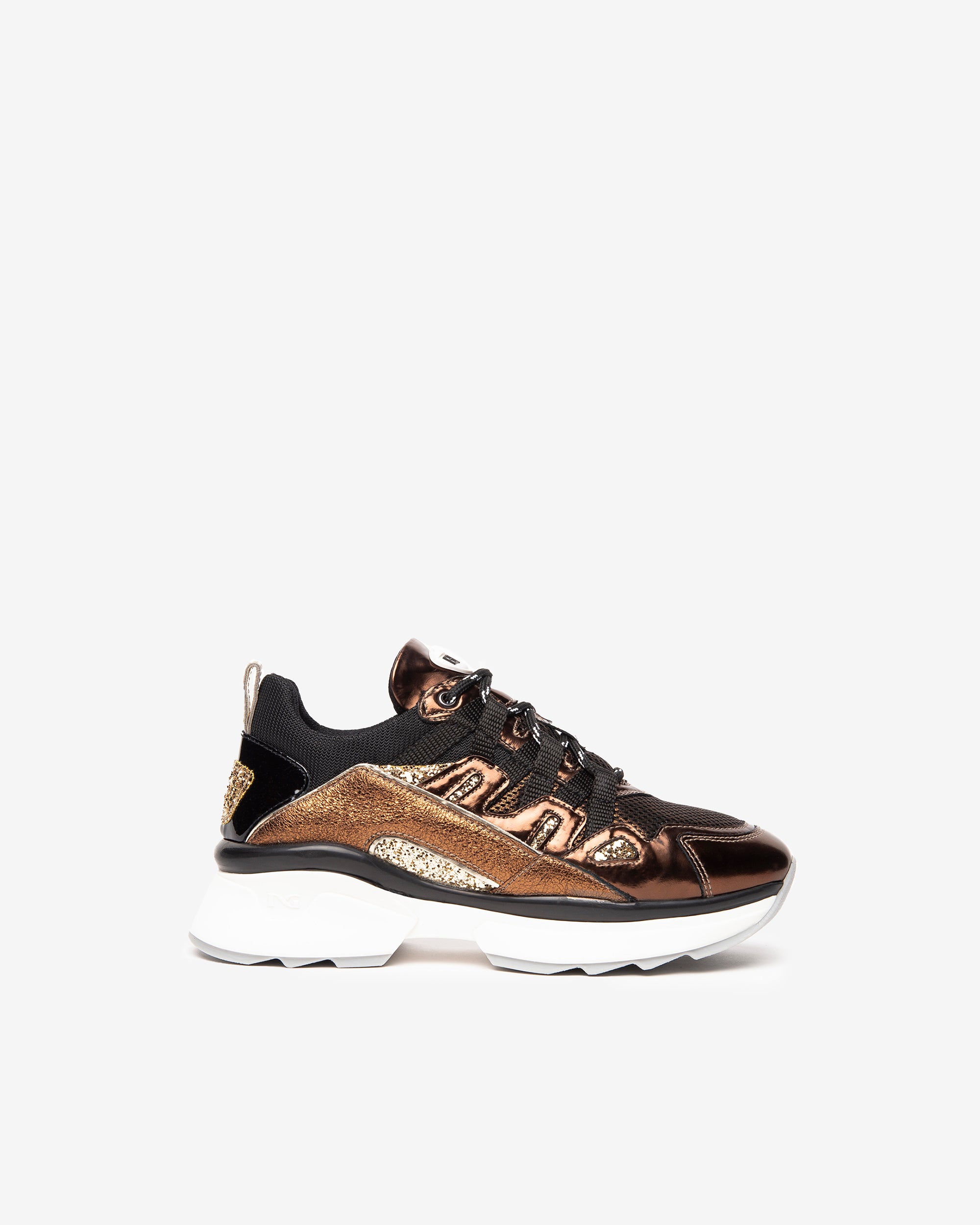 NeroGiardini Sneakers Femme Lamé Pailleté 4 cm