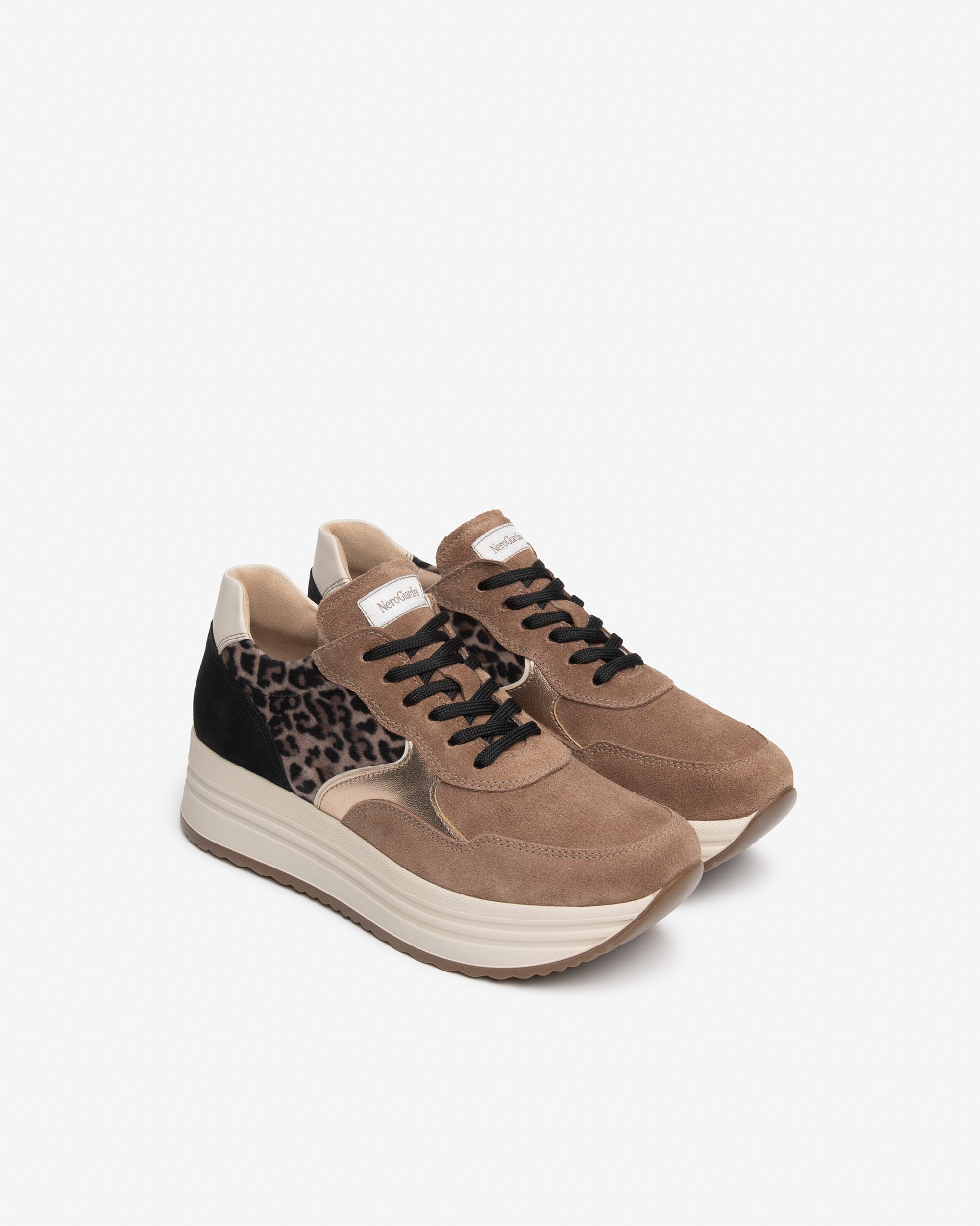 Nerogiardini Sneakers Femme Plateforme 45 mm Animalier