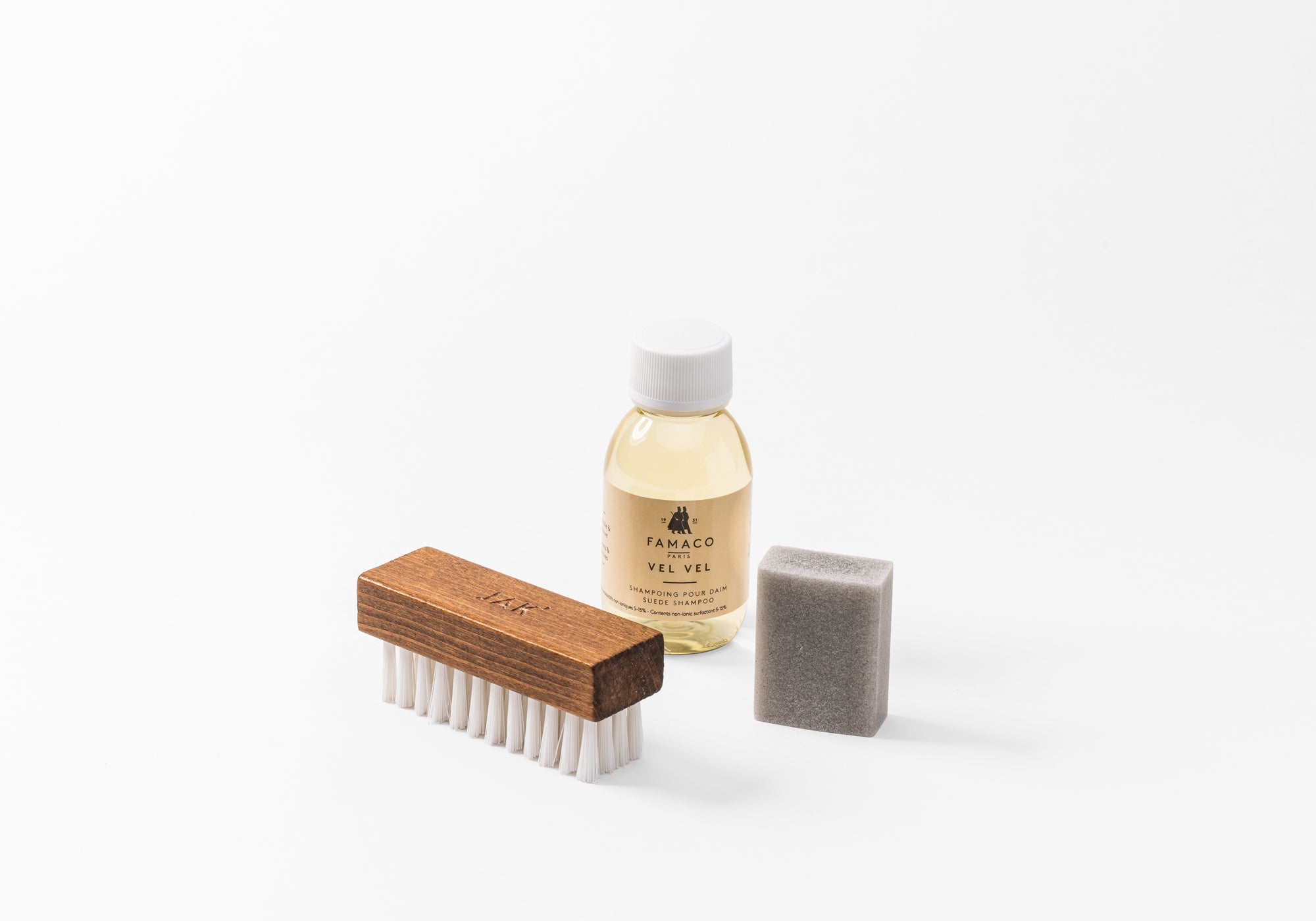 JAK Goods kit entretien daim nubuck brosse gomme