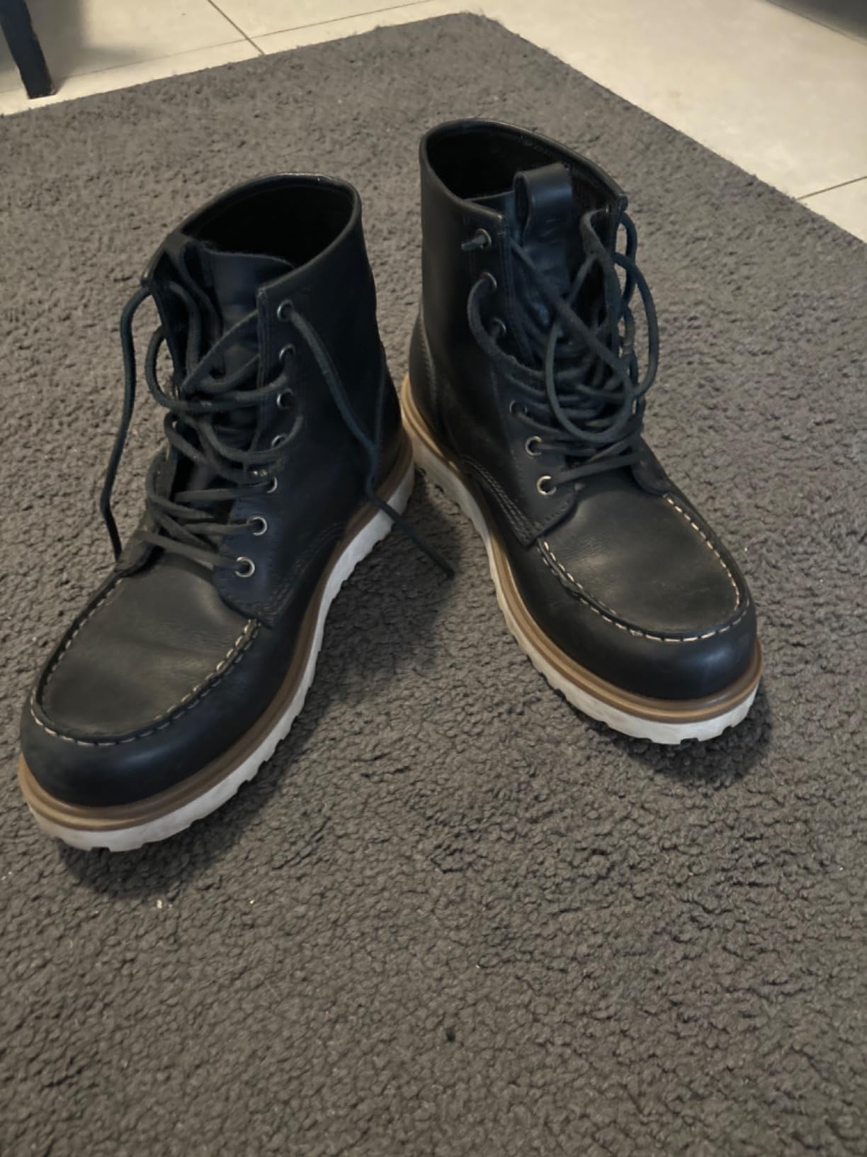 ECCO Staker boots homme cuir cognac 40 EU