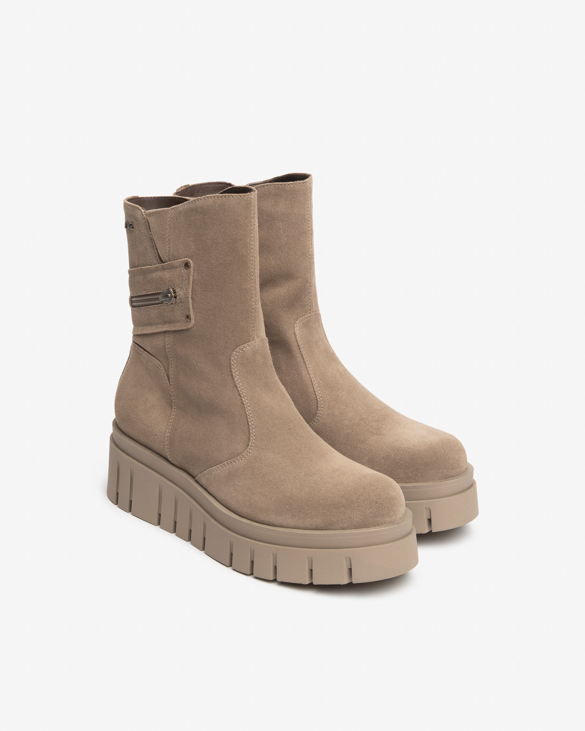 NeroGiardini Bottines Femme Daim Bottines Plateforme 55 mm