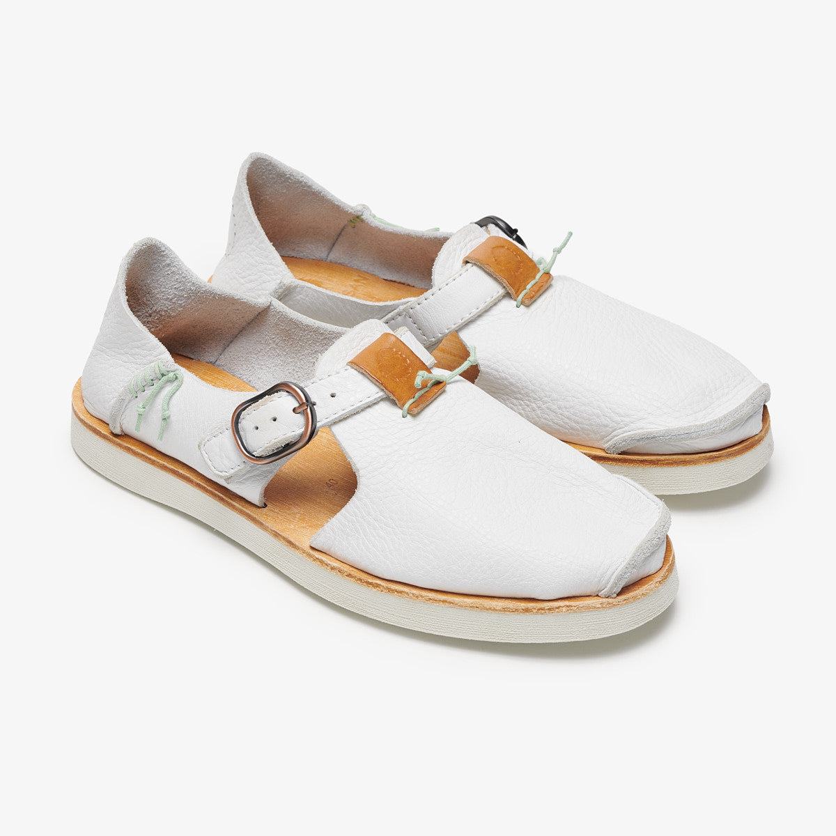 Satorisan Benirras Premium sandale cuir blanc