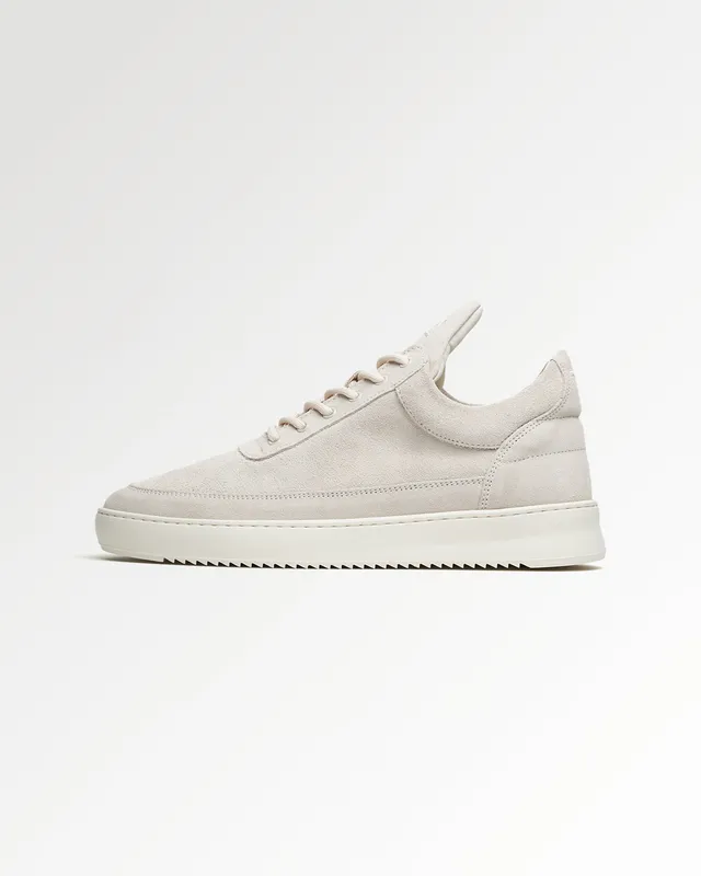Filling Pieces Low Top Suede Organic baskets blanc cassé suède