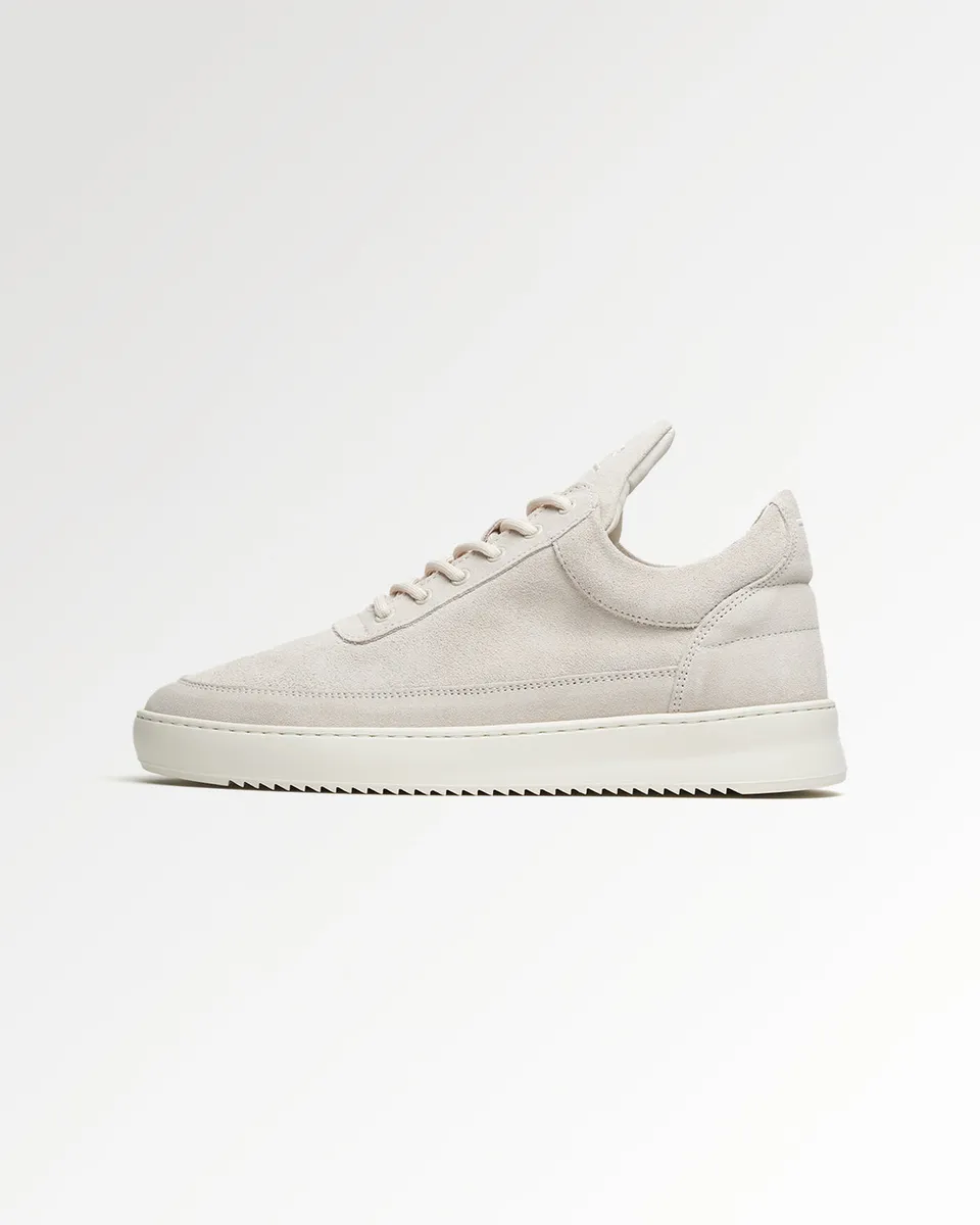 Filling Pieces Low Top Suede Organic baskets blanc cassé suède