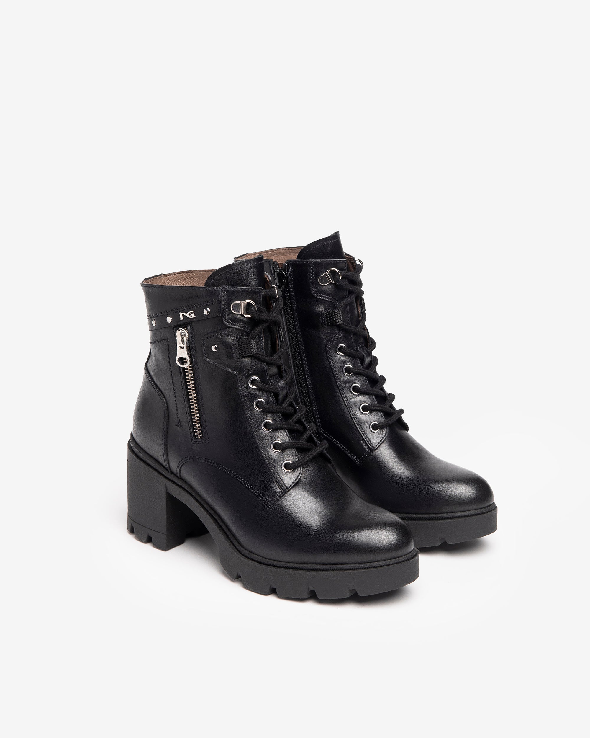 NeroGiardini Bottines Femme Cuir Boots Hiver Confort Ville