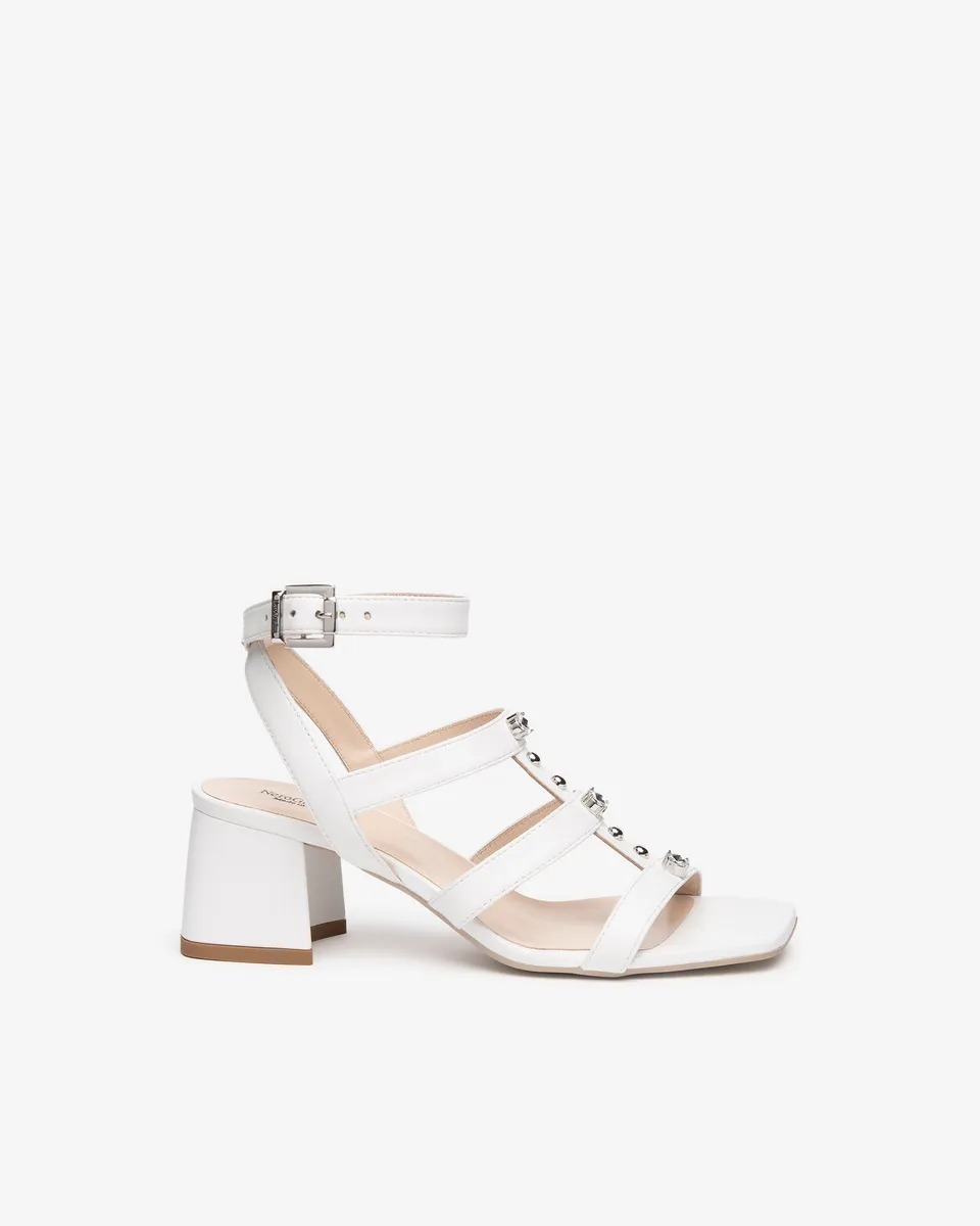 Nerogiardini Sandales Femme Cuir Sandales Strass 38
