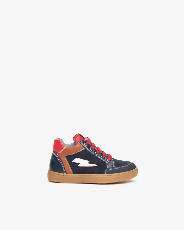 NeroGiardini Sneakers Garçon Daim Zip Fluo Léger
