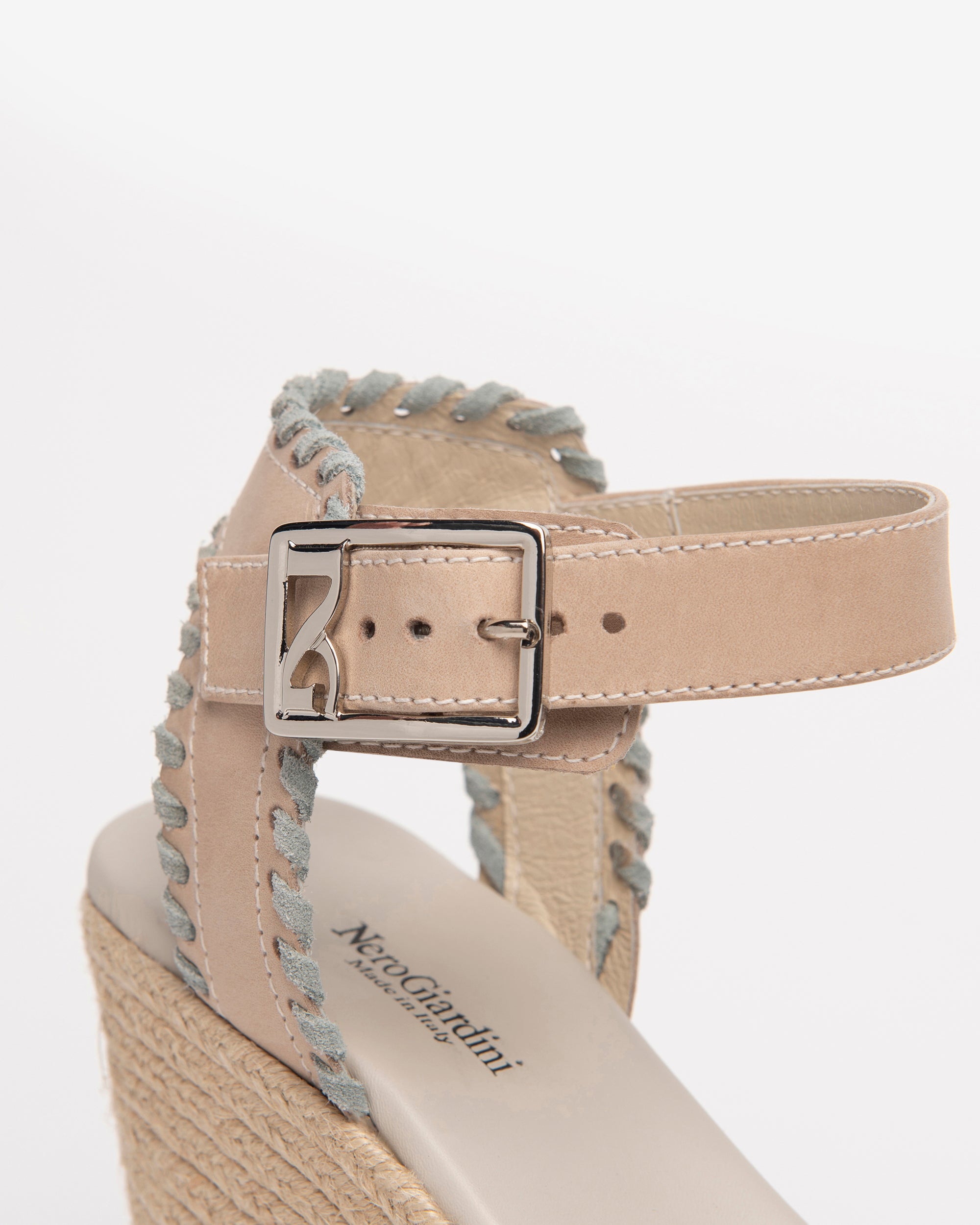 NeroGiardini Sandales Femme Cuir Compensées 10 cm