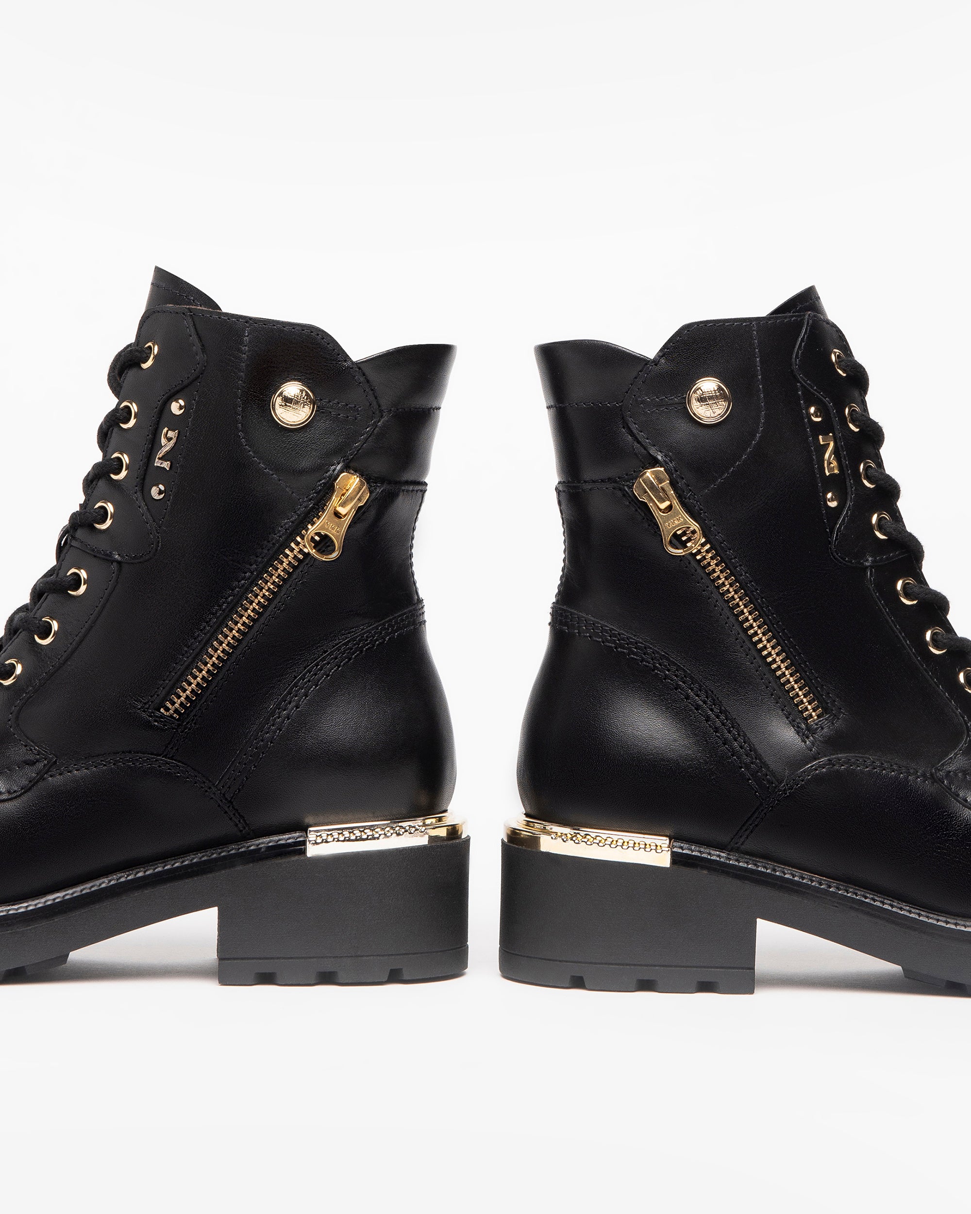 NeroGiardini Bottines Femme Cuir Combat Hiver