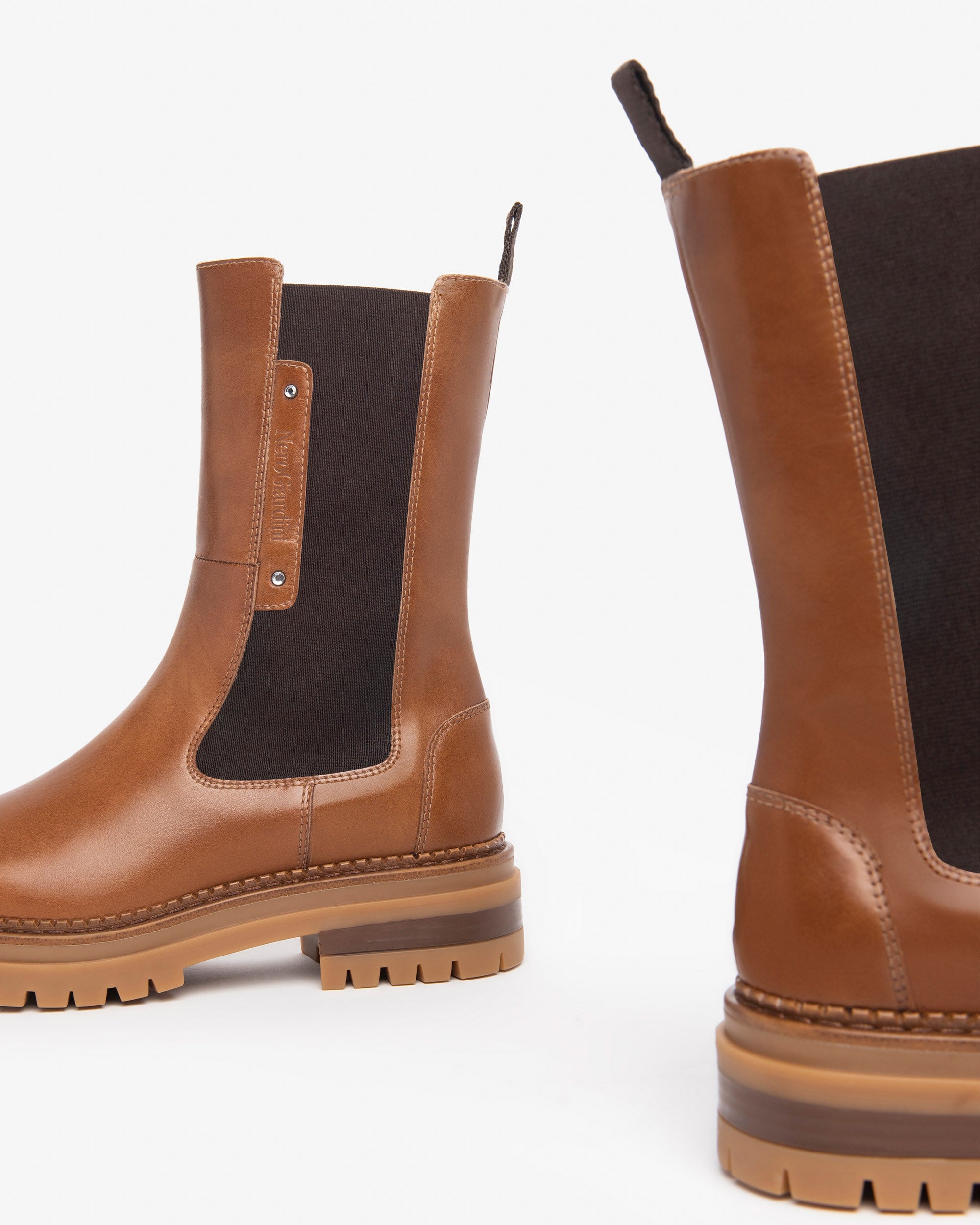 NeroGiardini Bottines Chelsea cuir femme automne-hiver