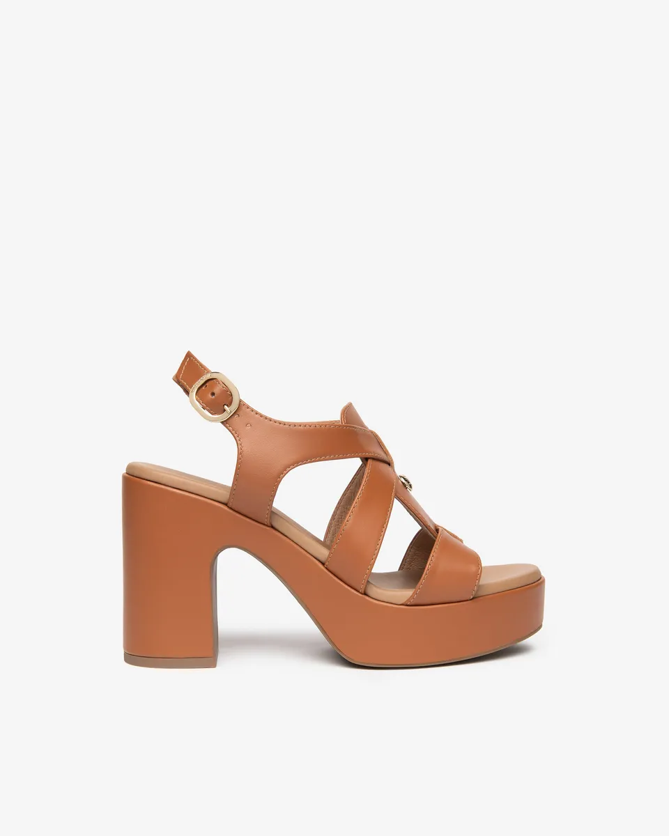 NeroGiardini Sandales Cuir Femme Été Ville Confort