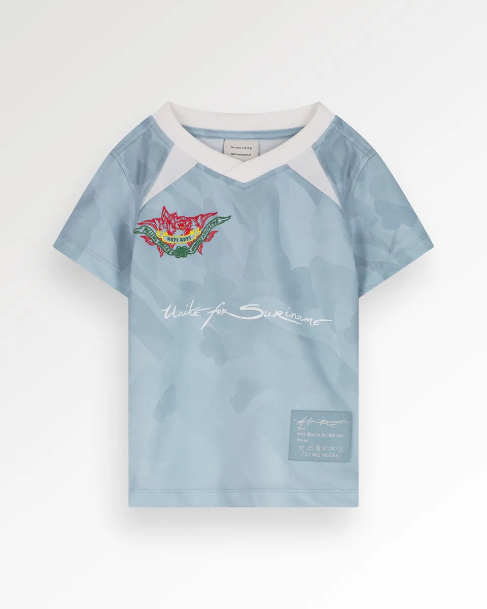 Filling Pieces Kids Football Tee T-Shirt Enfant Bleu 128