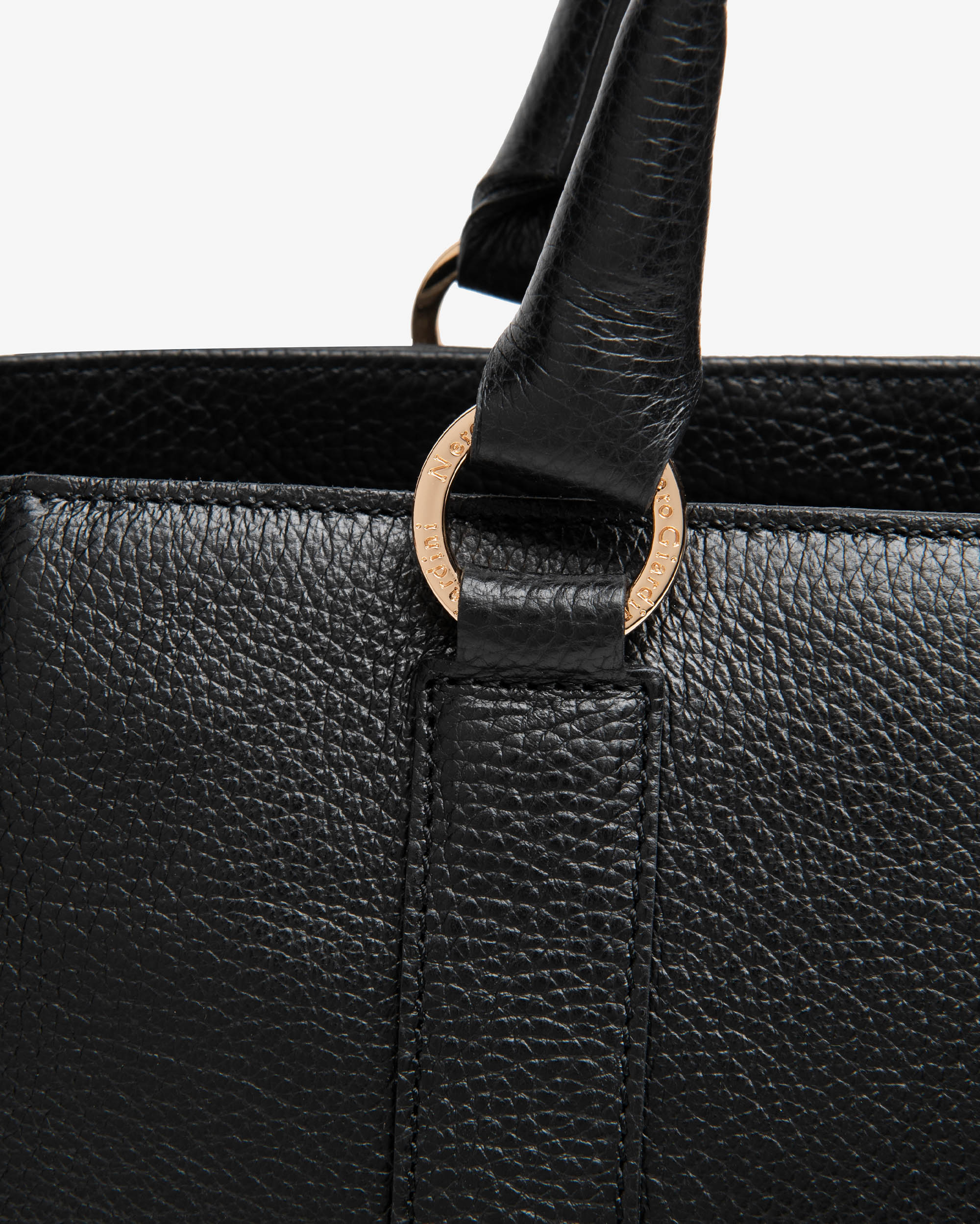 NeroGiardini Sacs Bowling Femme Cuir Boucles Dorées