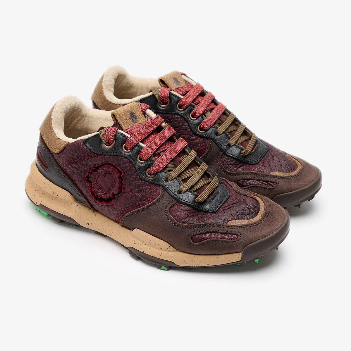 Satorisan Chacrona Pull Up Mahogany Red baskets cuir homme