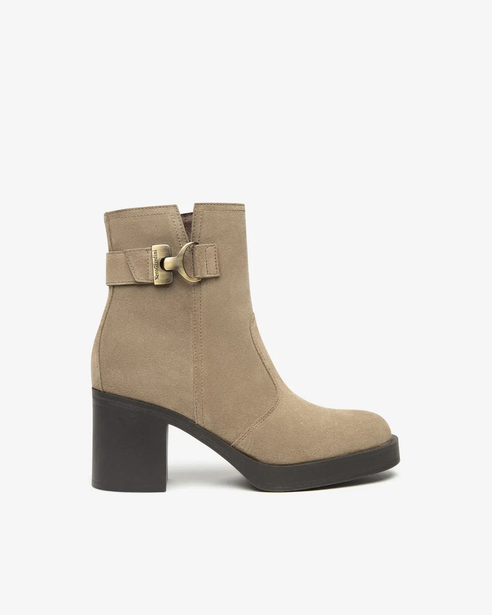 NeroGiardini Bottines bottines femme cuir velours 38