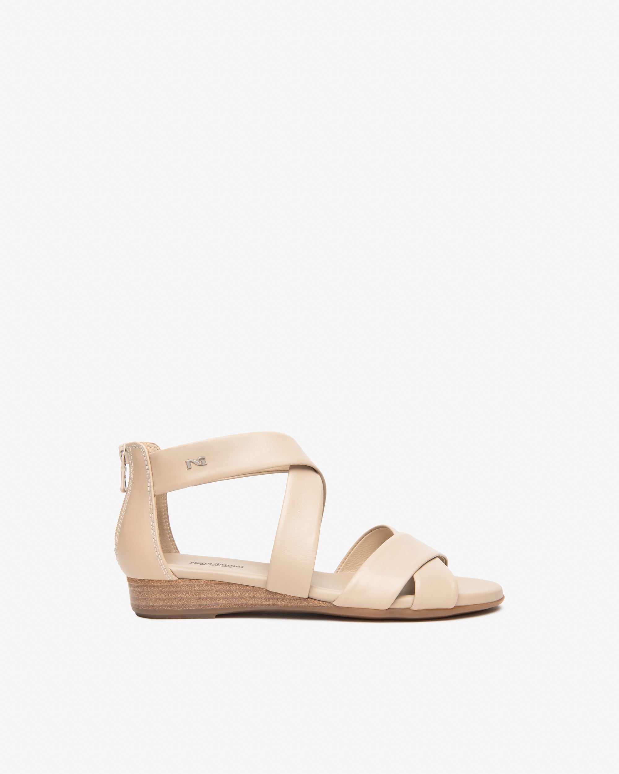 NeroGiardini Sandales Femme en Cuir Sandales Été Made in Italy