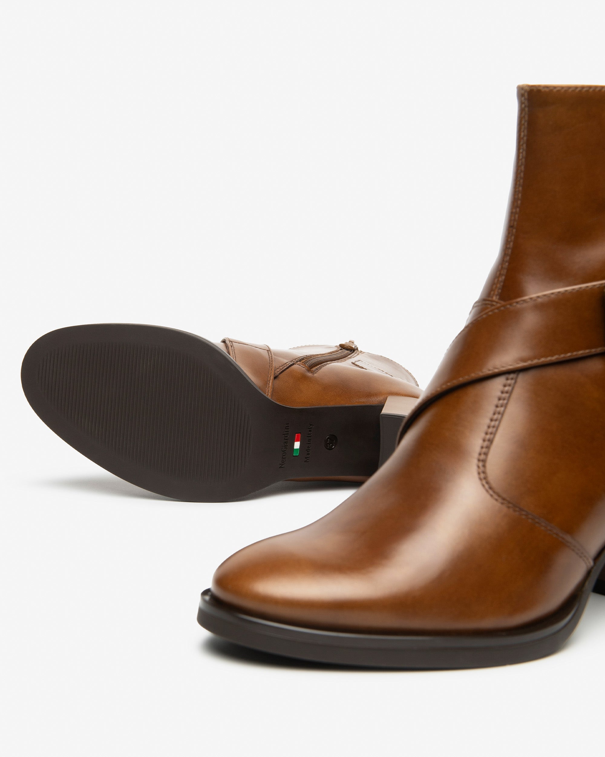 Nerogiardini Bottines Bottines Femme Cuir Talon 75 mm