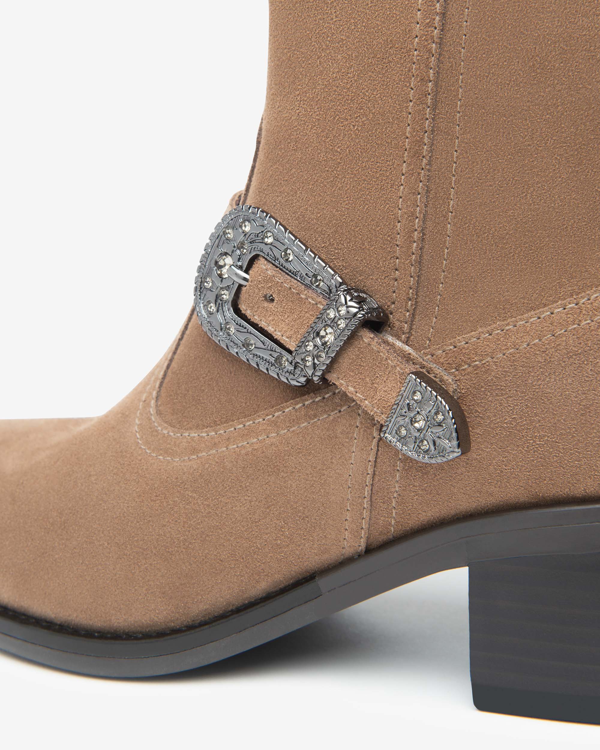 NeroGiardini Bottines femme cuir velours hiver