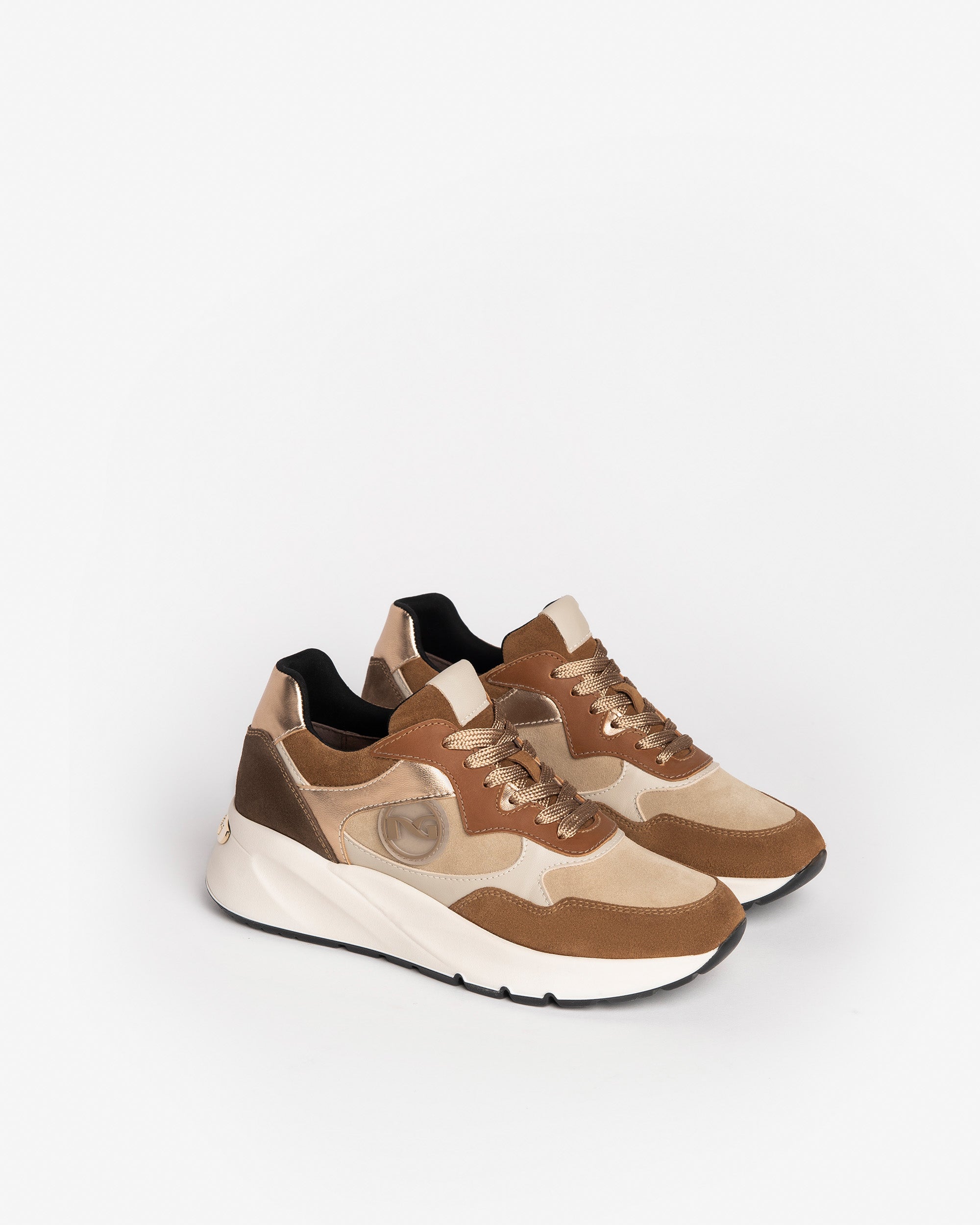 NeroGiardini Sneakers Femme Cuir Velours Hiver Confort