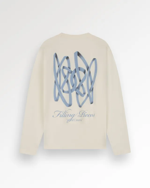 Filling Pieces Film Strip longsleeve blanc coton bio
