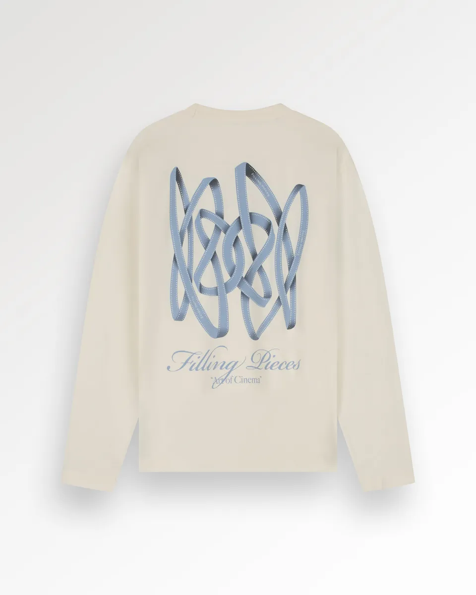 Filling Pieces Film Strip longsleeve blanc coton bio