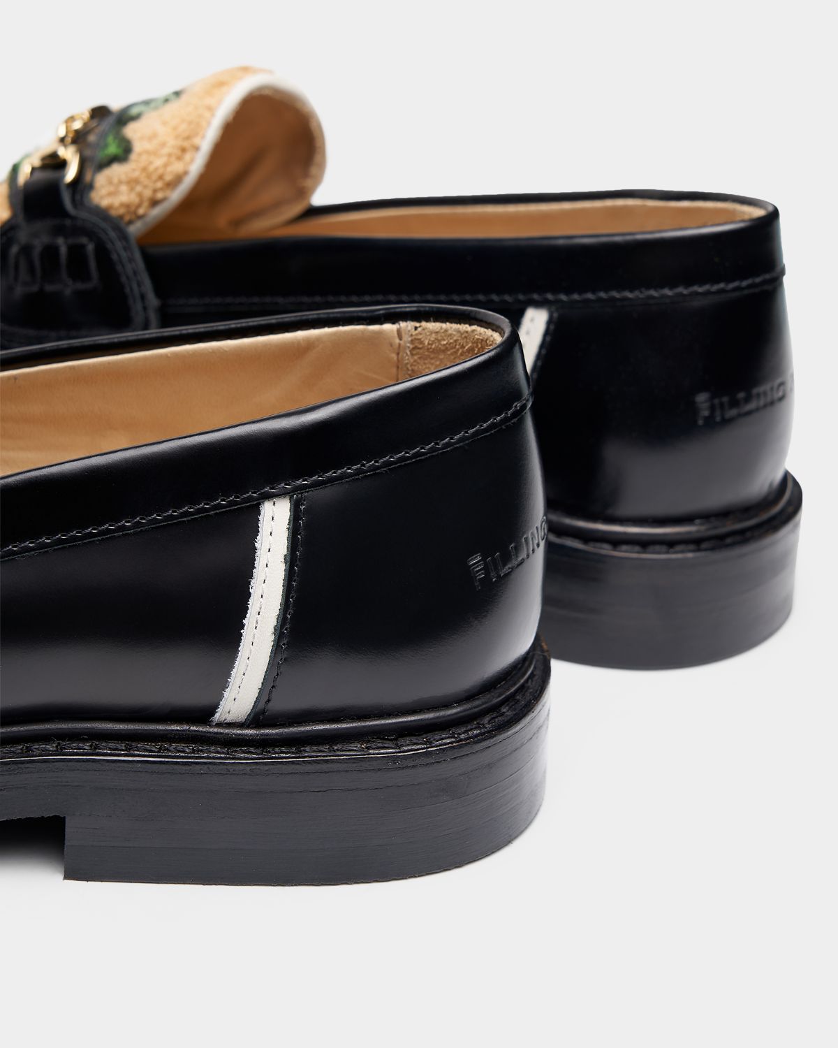 Filling Pieces Loafer Ananas mocassins noirs cuir