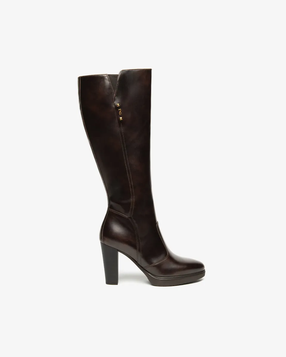 NeroGiardini Bottes boots cuir femme automne hiver