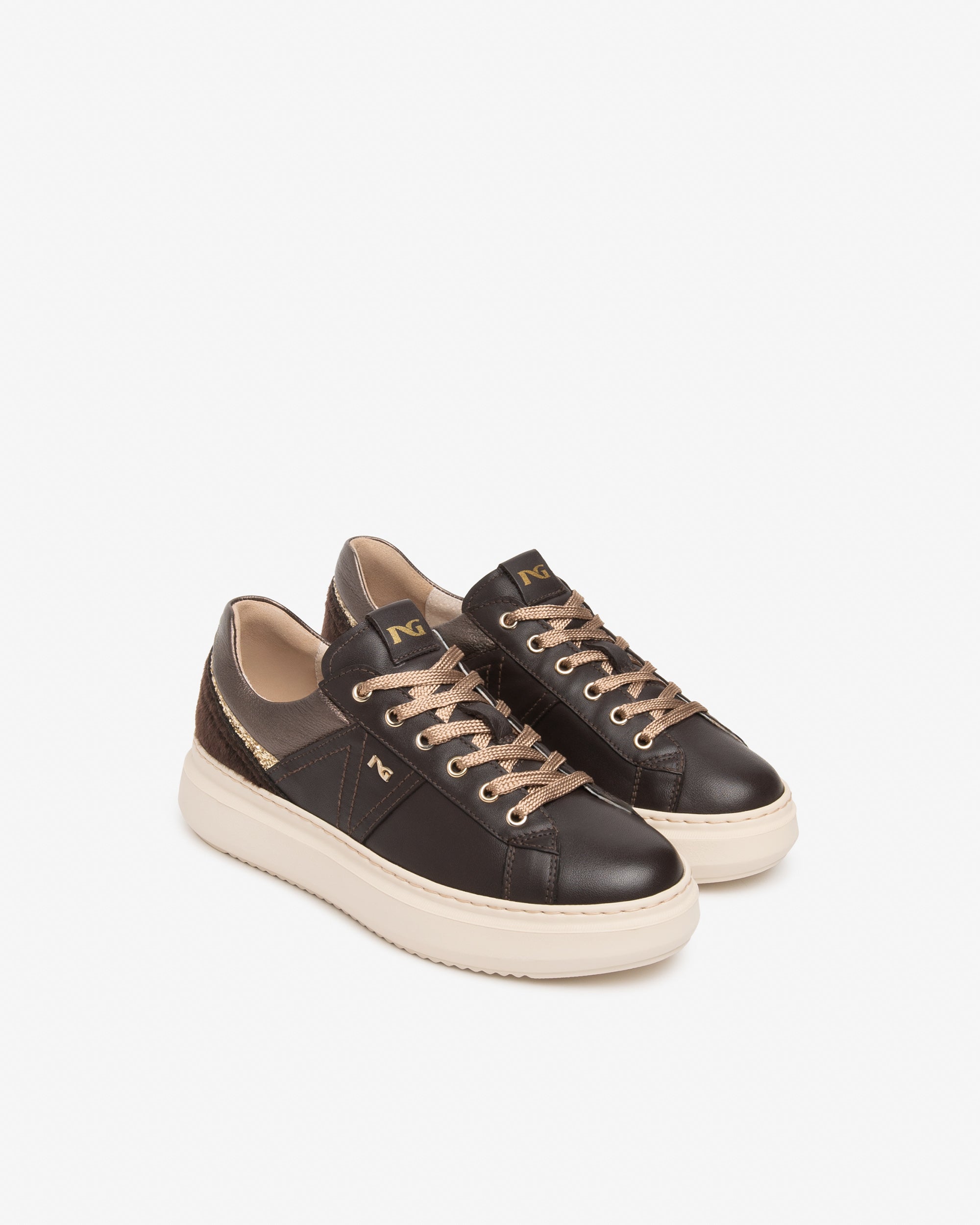 NeroGiardini Sneakers Femme Cuir Technique plateforme 40mm