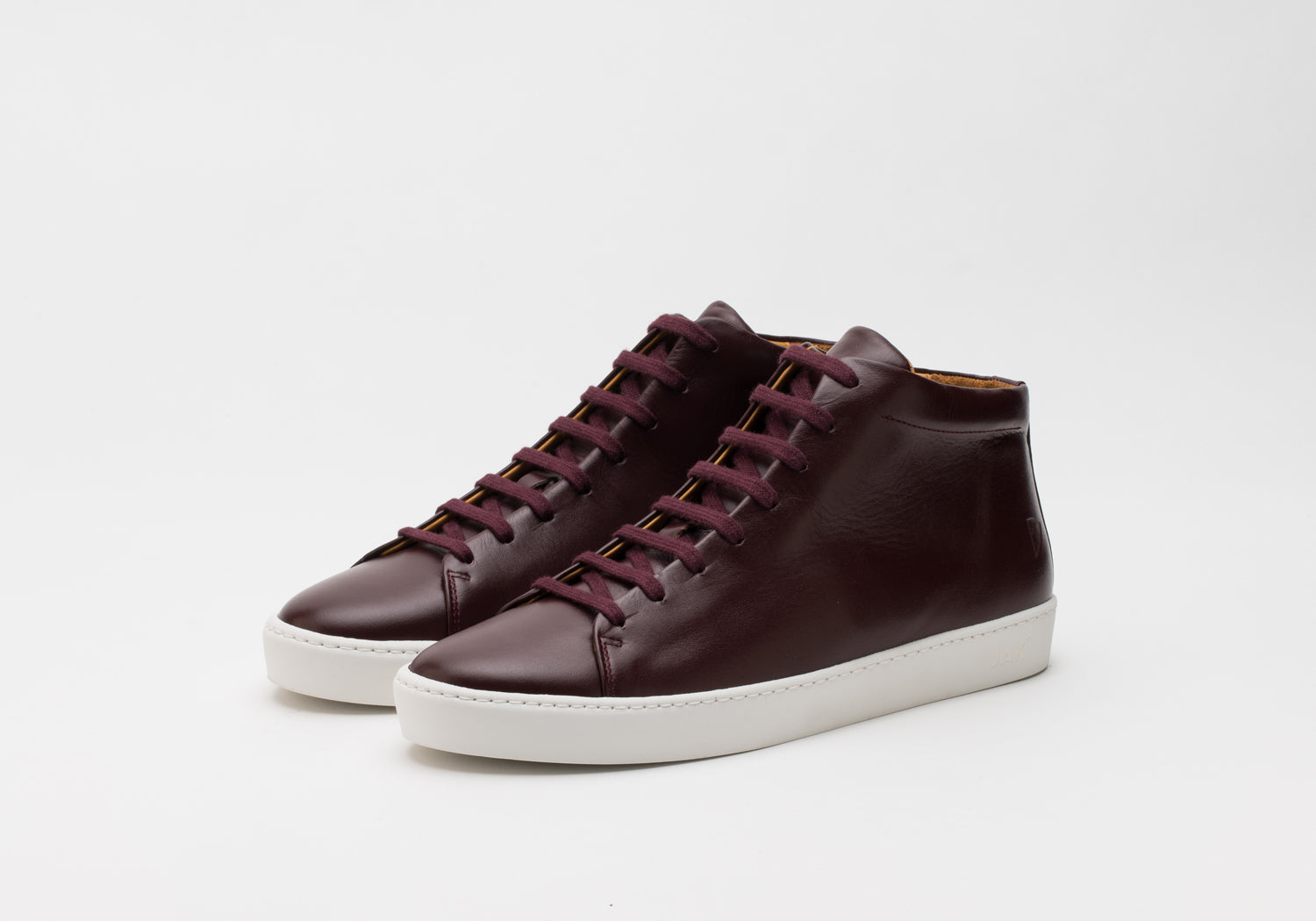 JAK Royal Hi Bordeaux sneakers cuir montant bordeaux