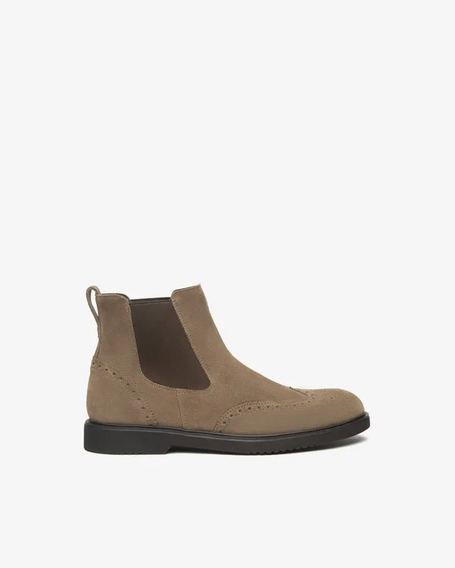 NeroGiardini Bottines Chelsea Homme Cuir Velours Ville