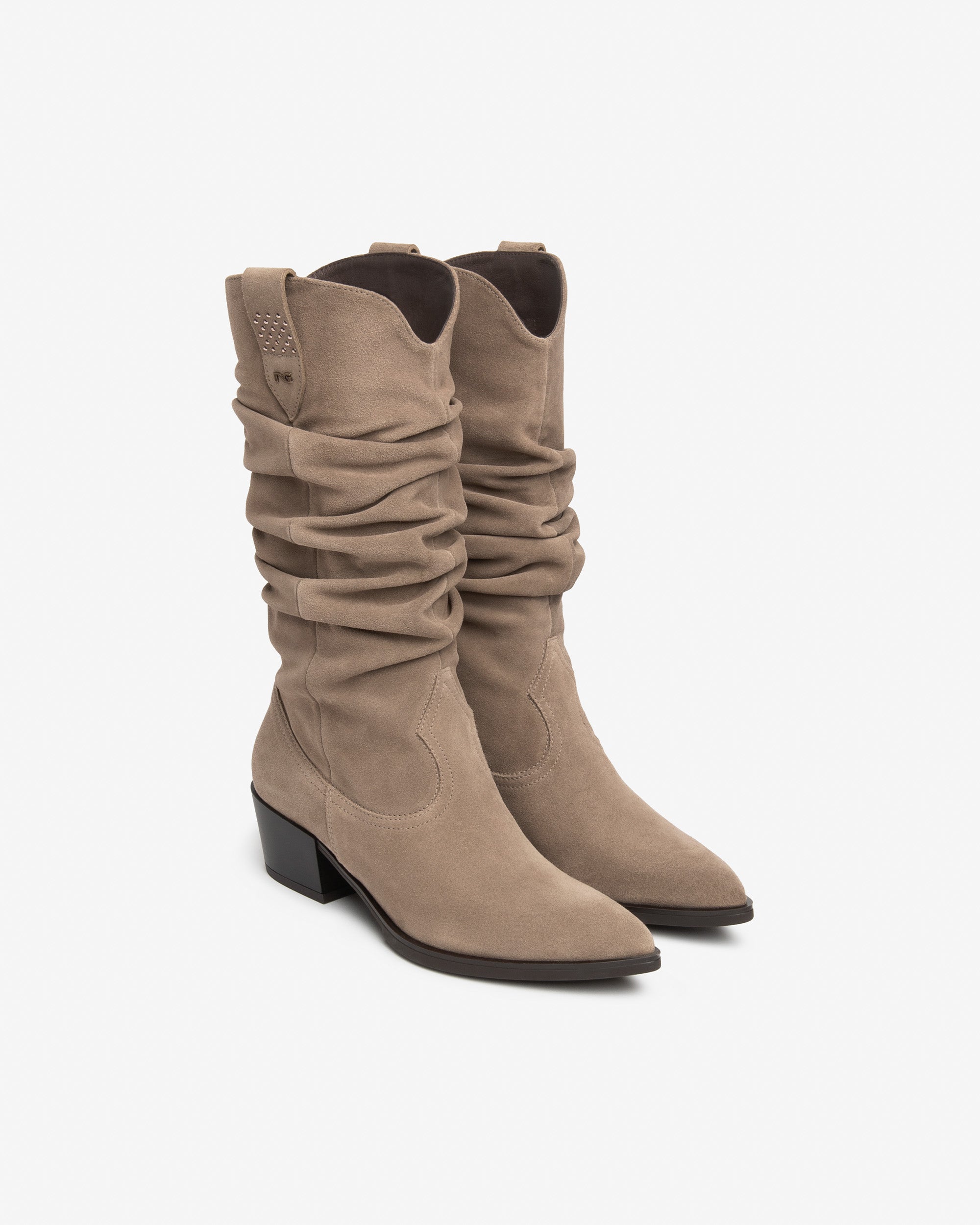 NeroGiardini Bottes Femme Daim 35-41 Talon 50 mm