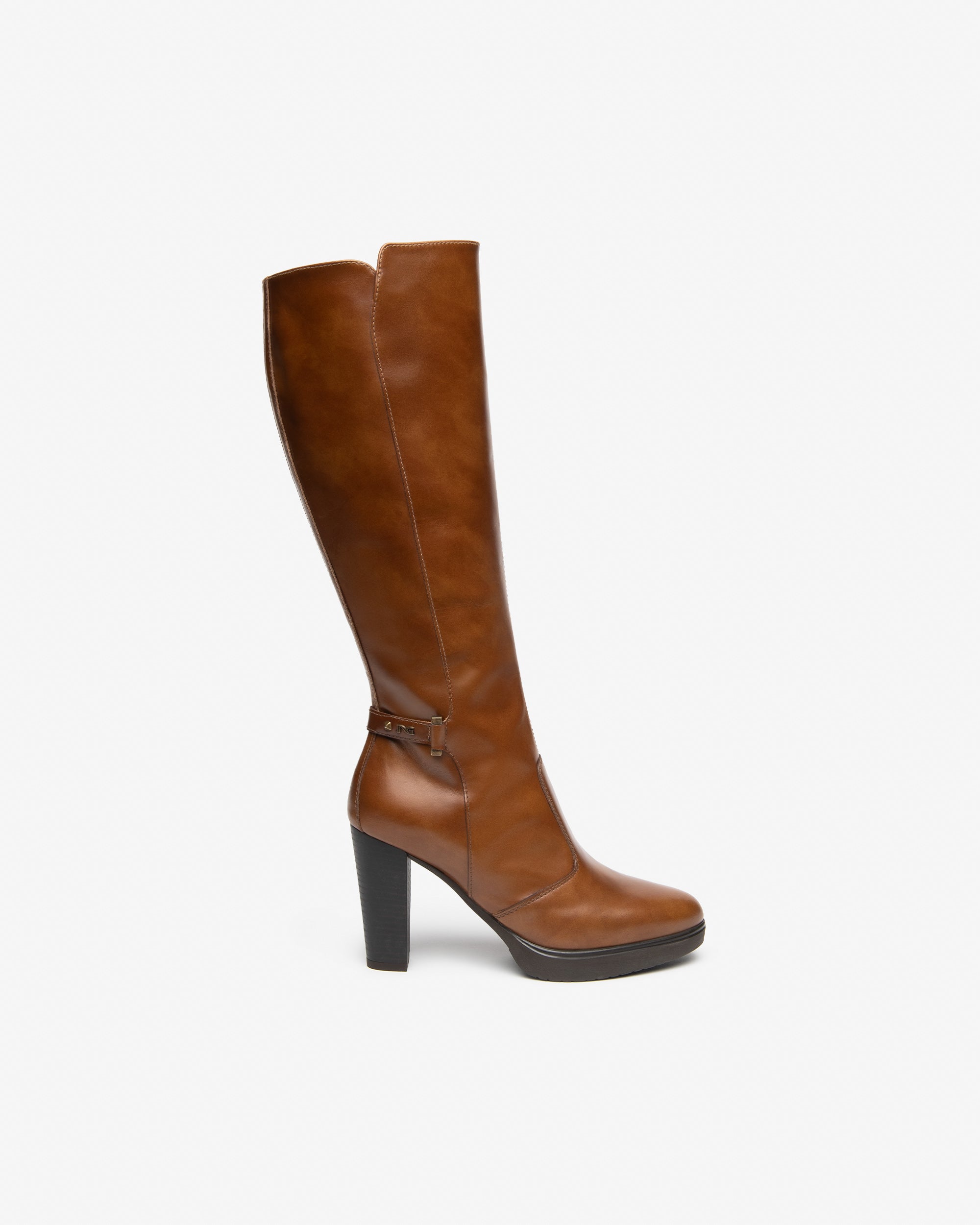 NeroGiardini Bottes femme cuir talon 90 mm