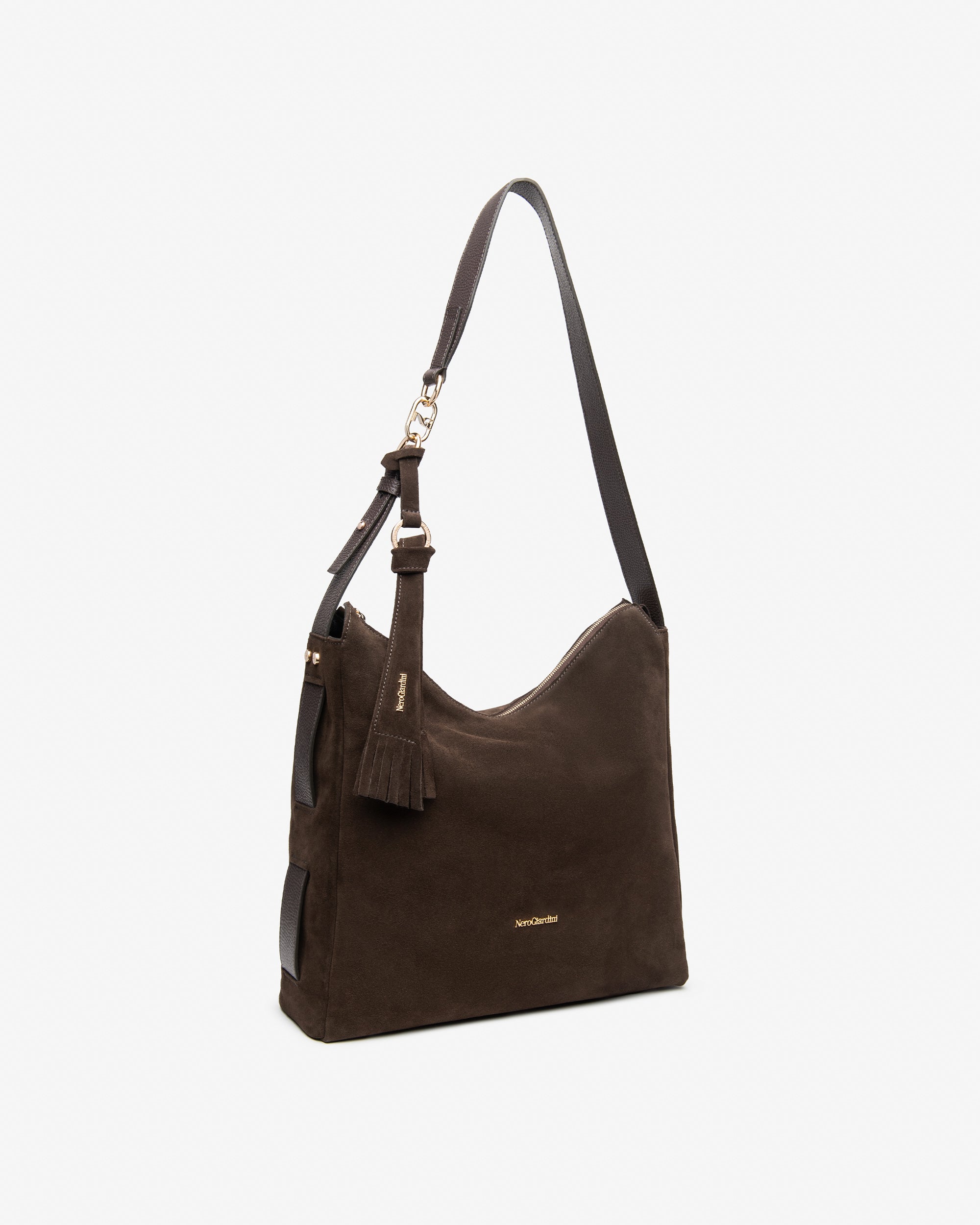 Nerogiardini Sacs Besace Hobo Daim Femme Zip