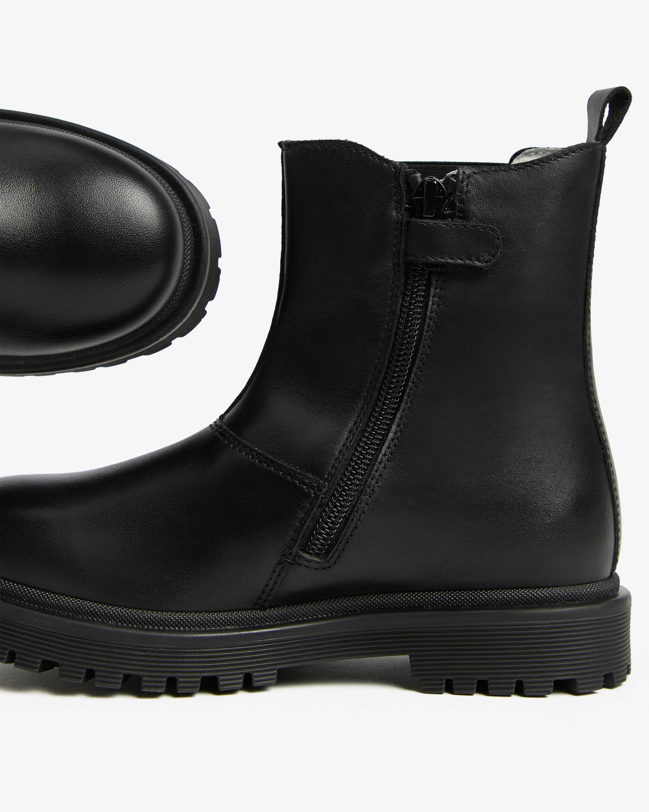 Nerogiardini Bottines Fille Cuir Teen Semelle Légère