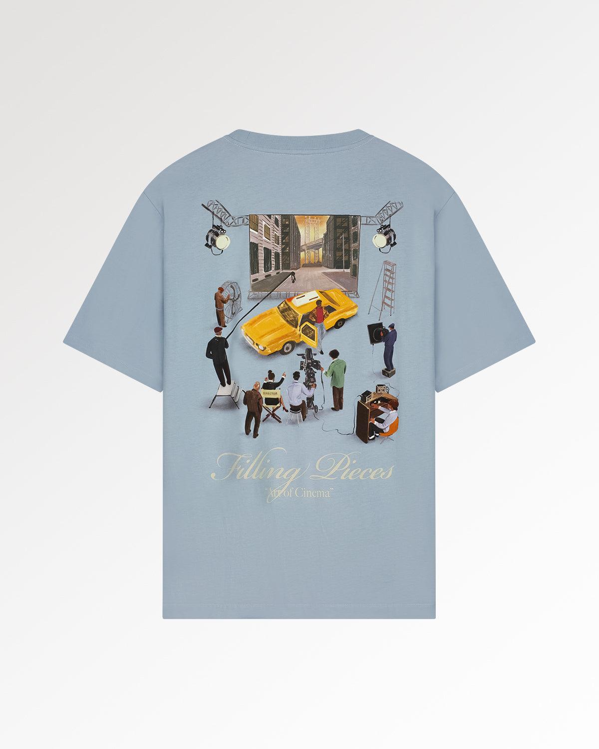 Filling Pieces Film Set t-shirt bleu ciel coton bio