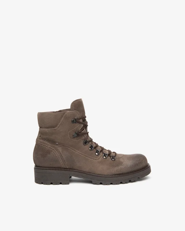 Nerogiardini Bottines Homme Cuir Velours Daim Zip Hiver