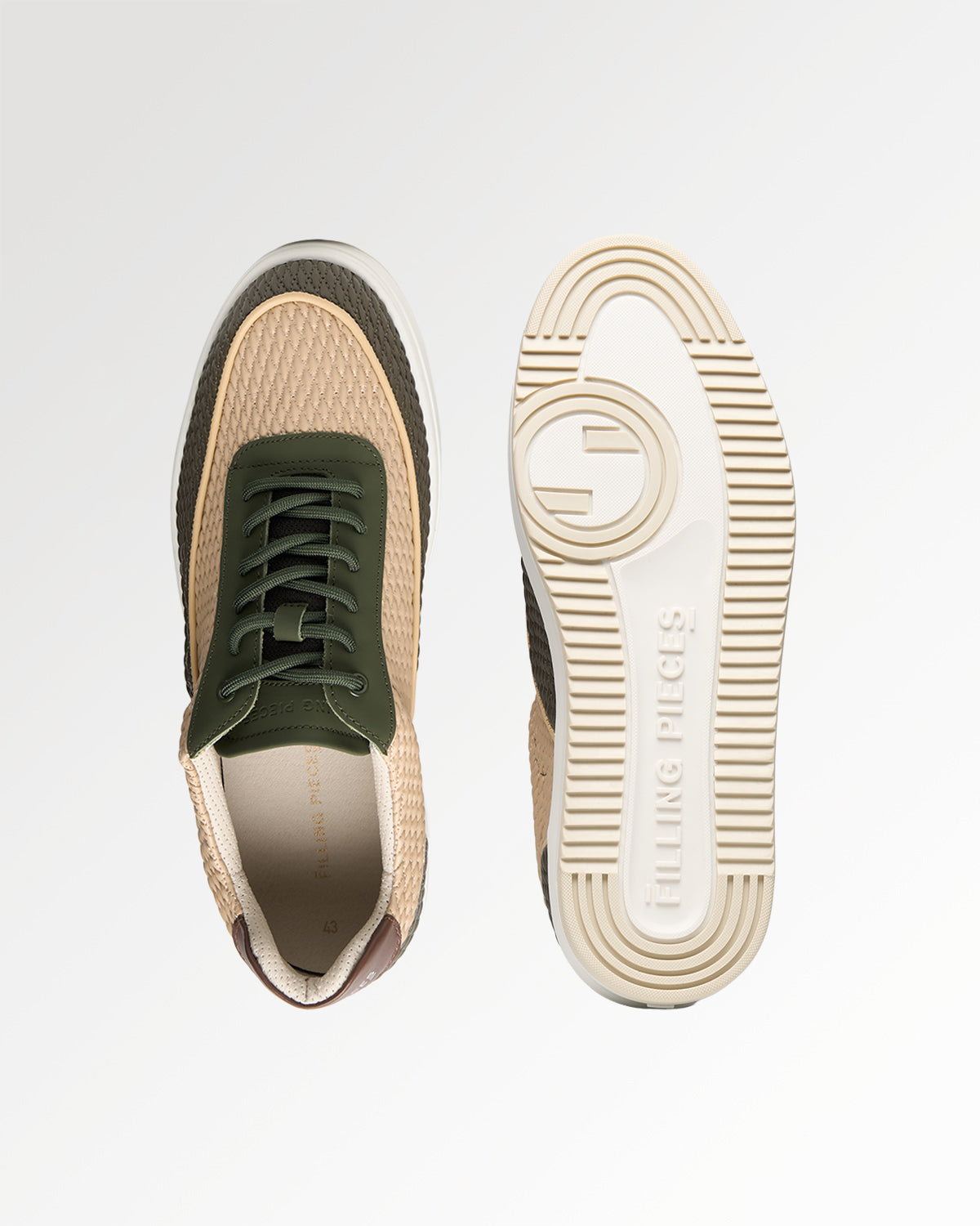 Filling Pieces Mondo Reed sneakers beige cuir