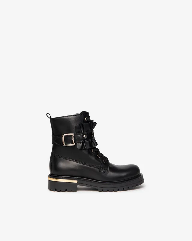 NeroGiardini Bottines Fille Cuir Zip Semelle Légère