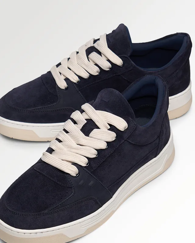 Filling Pieces Low Vise Suede Navy sneakers navy
