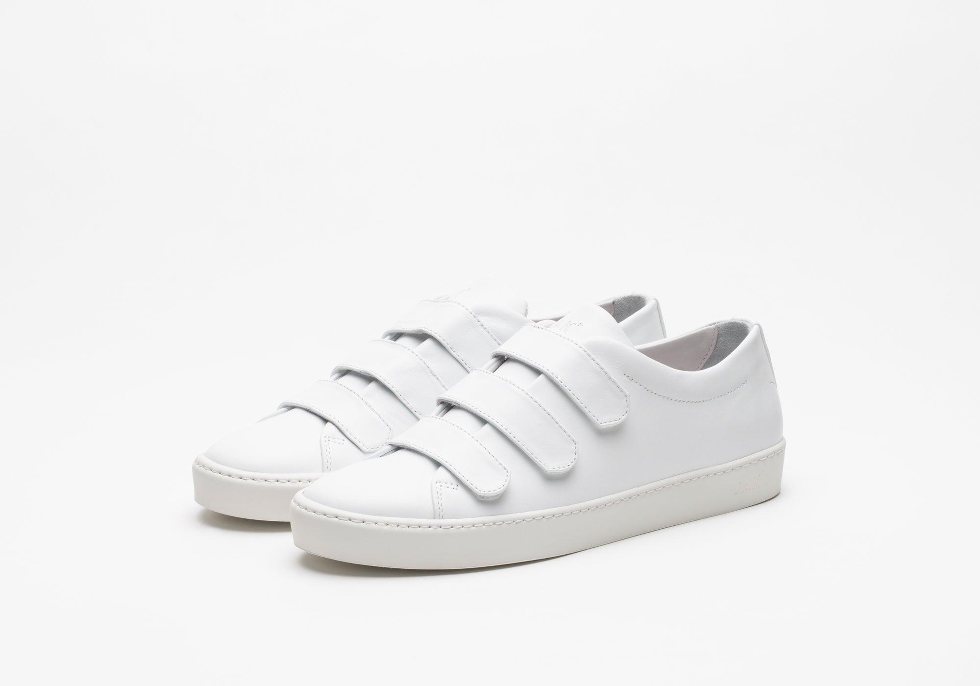 JAK Fika White sneakers cuir blanc scratch