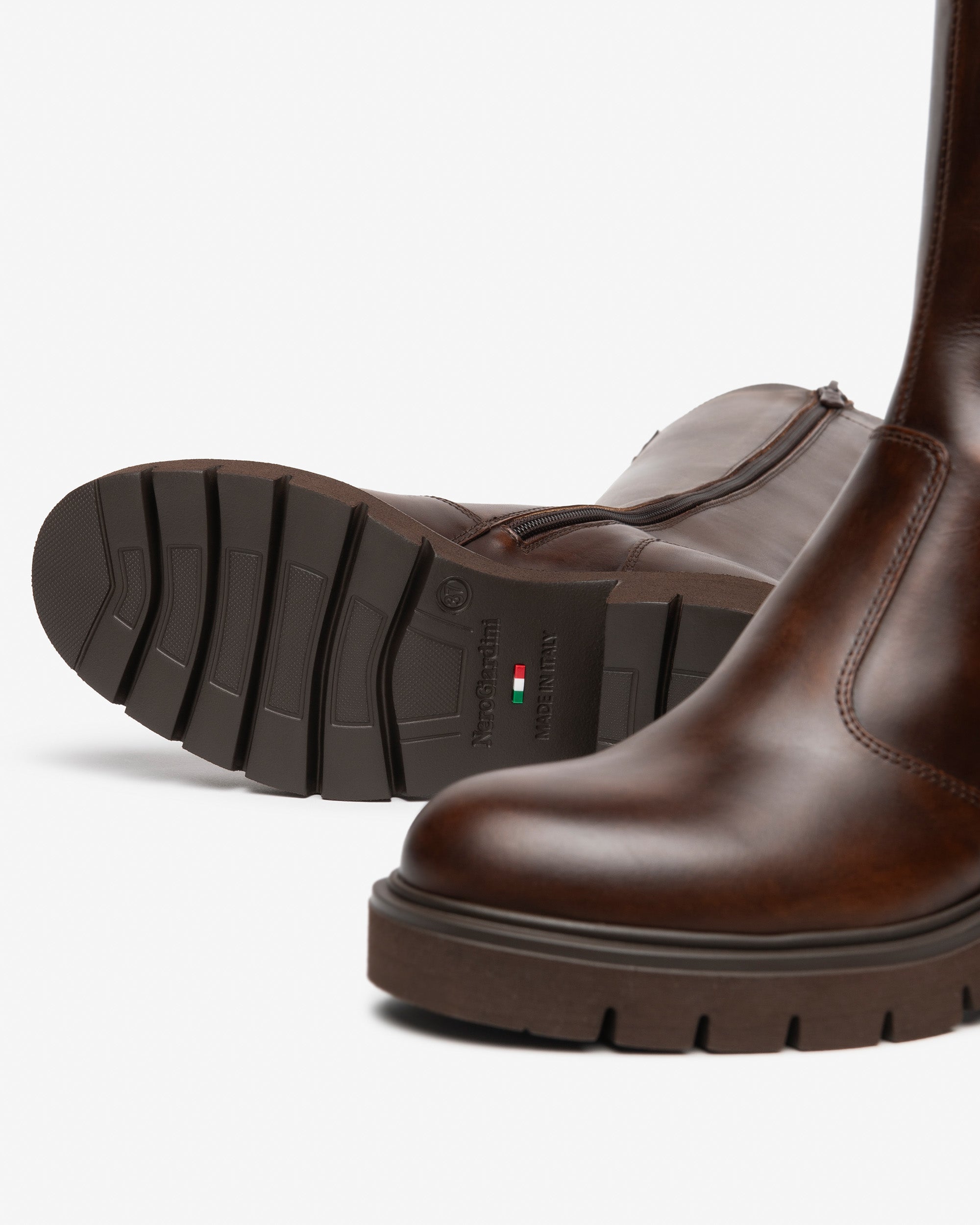 Nerogiardini Bottes Femme Cuir Talon 60 mm