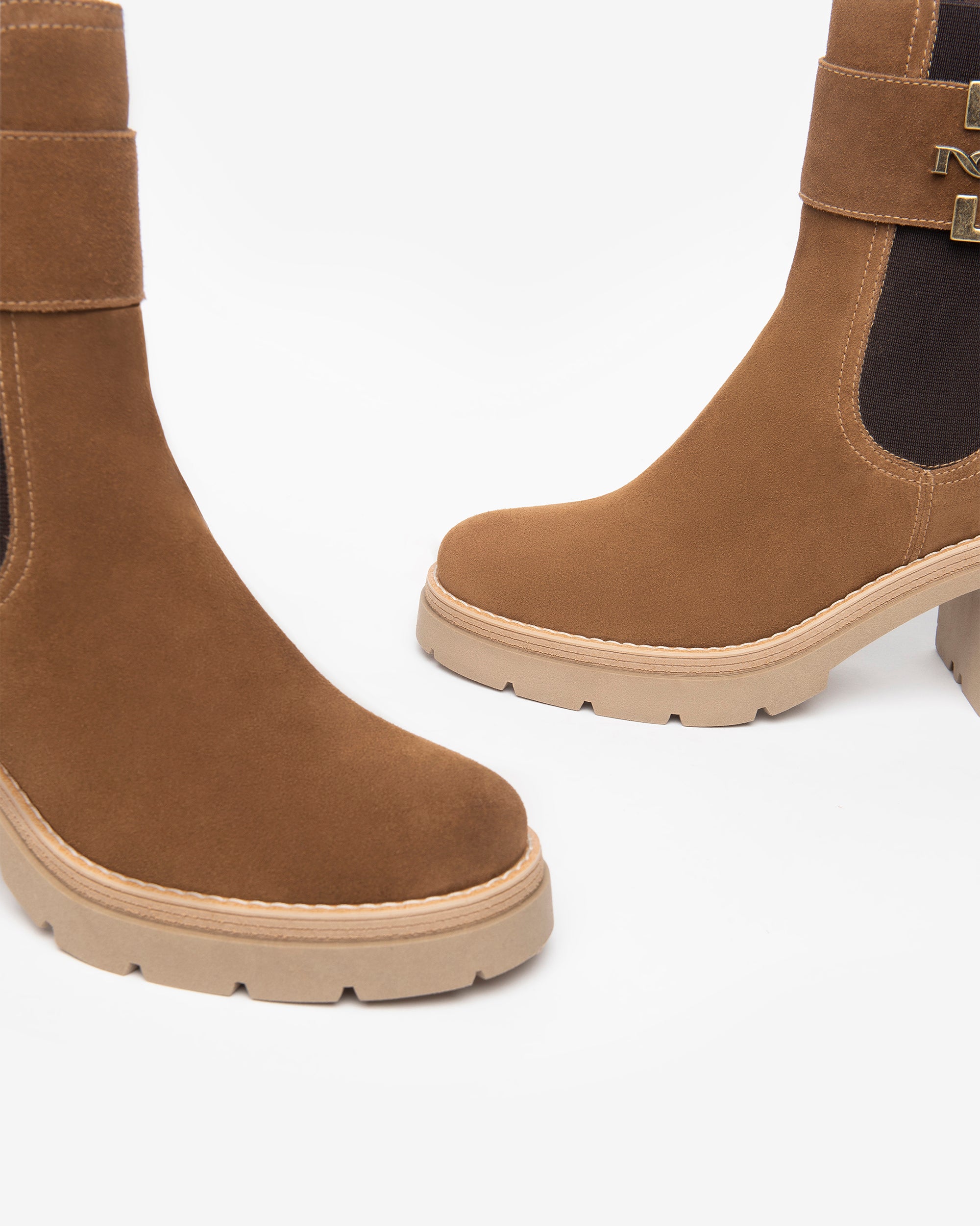 NeroGiardini Bottines Chelsea Femme Velours Hiver