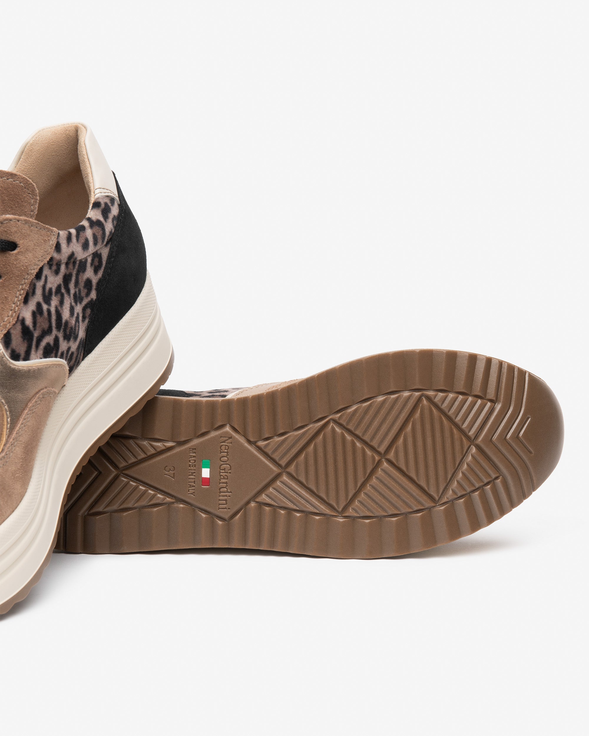 Nerogiardini Sneakers Femme Plateforme 45 mm Animalier